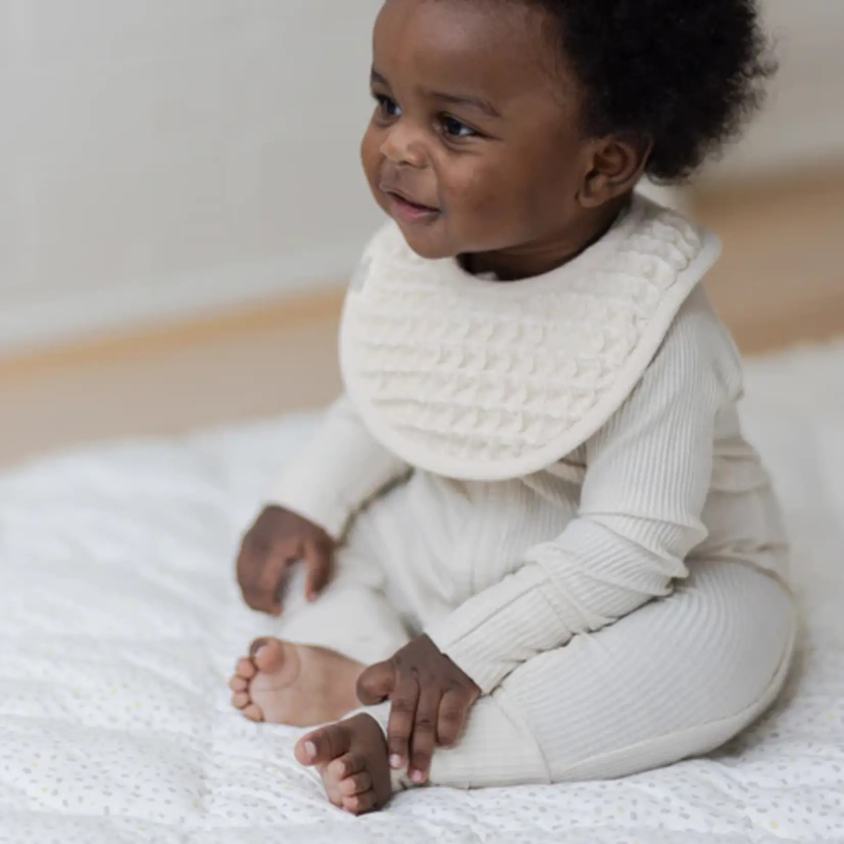 Bella Tunno Drool Bib Set Linen