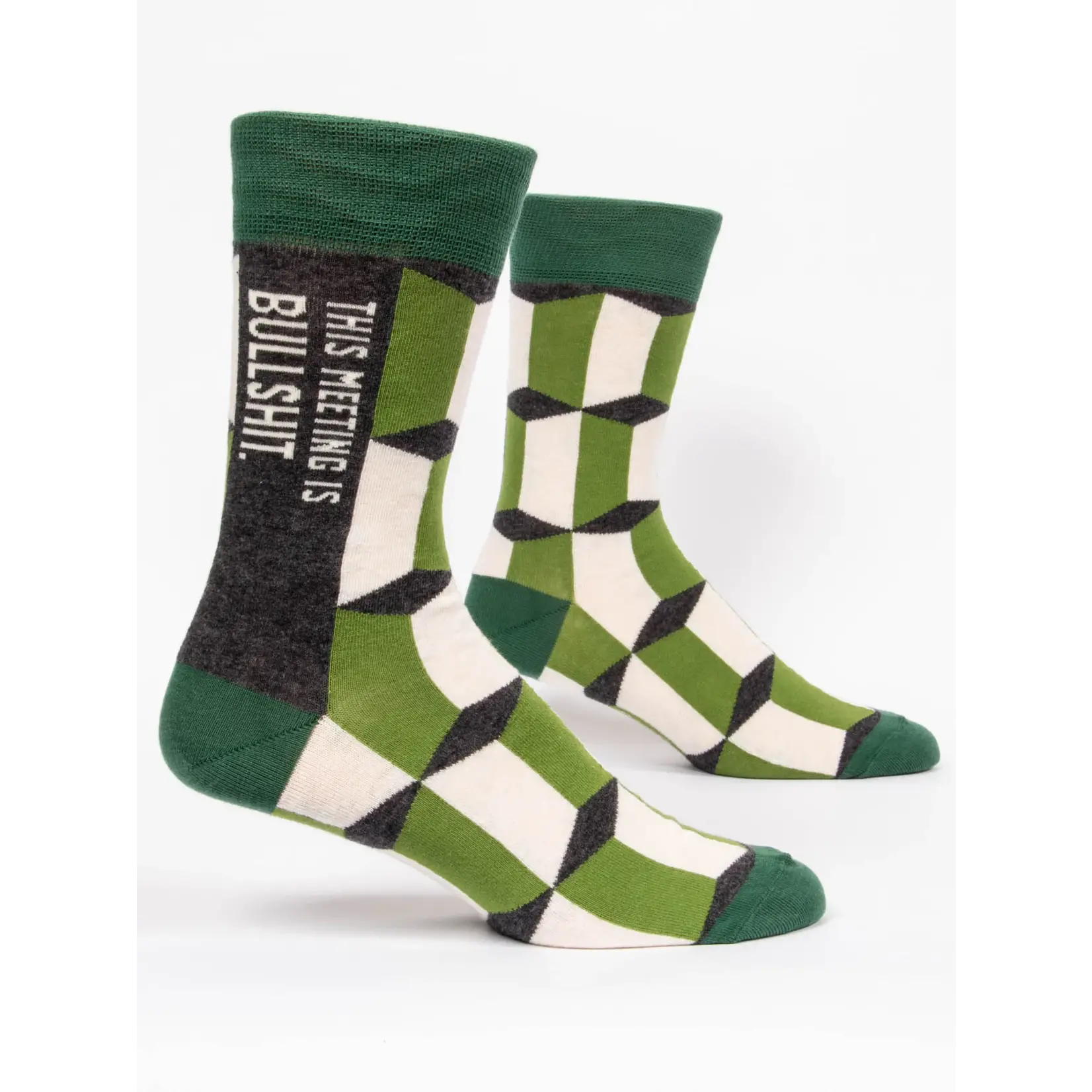 Blue Q Men's Socks Meeting Is Bullshit