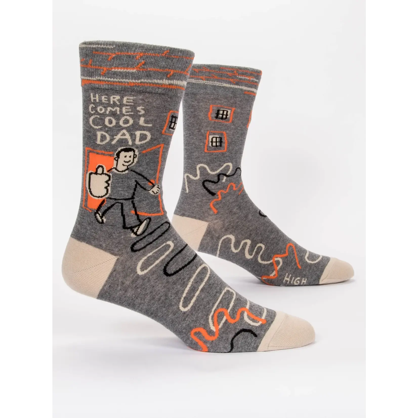 Blue Q Men's Socks Here Comes Cool Dad