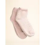 Barefoot Dreams CozyChic® 2 Pair Tennis Sock Set Dusty Rose Multi