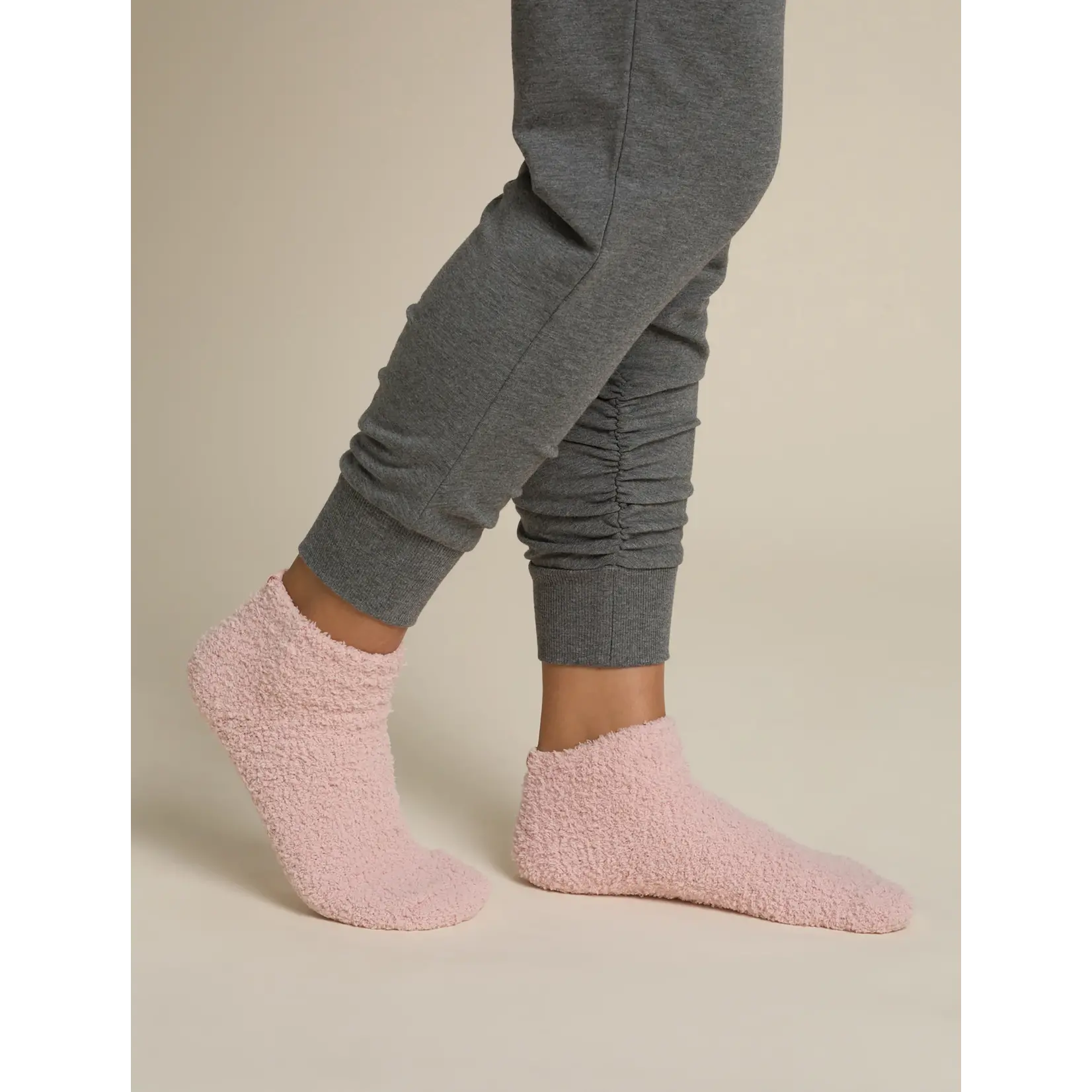 Barefoot Dreams CozyChic® 2 Pair Tennis Sock Set Dusty Rose Multi