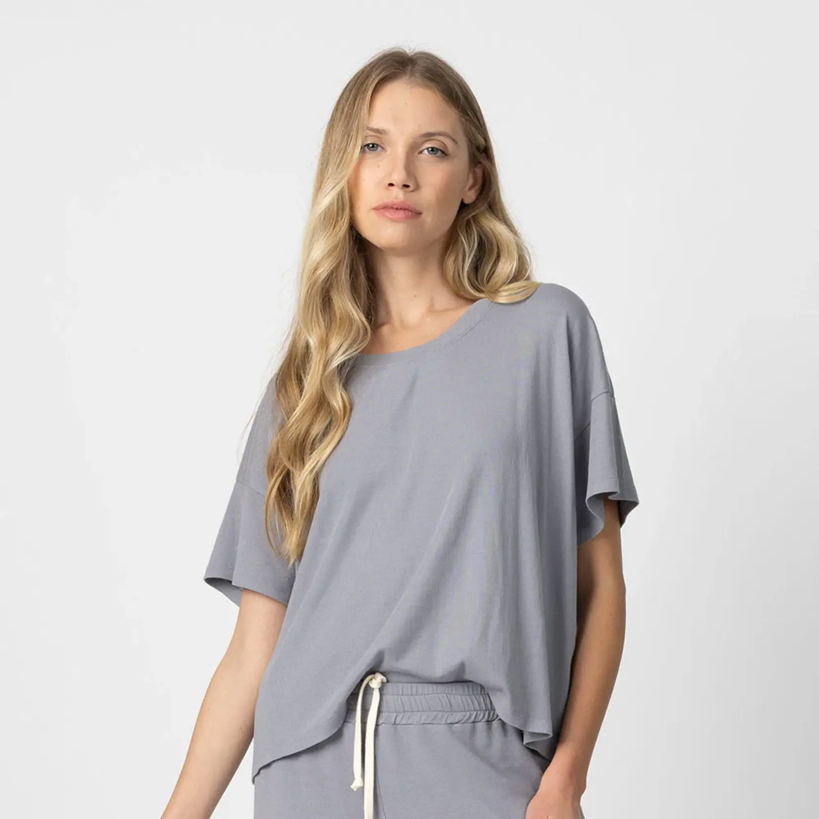 PJ Harlow Ricky Top Dark Silver  X-Small