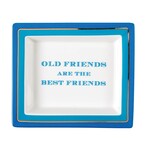 Two's Company Old Friends Tray in Gift Box
