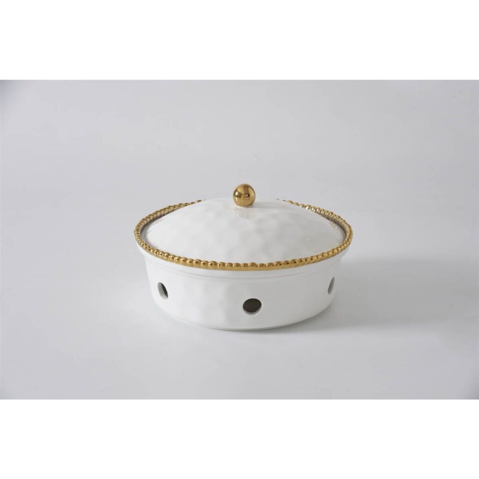 Pampa Bay Golden Salerno Small Round Chafing Dish