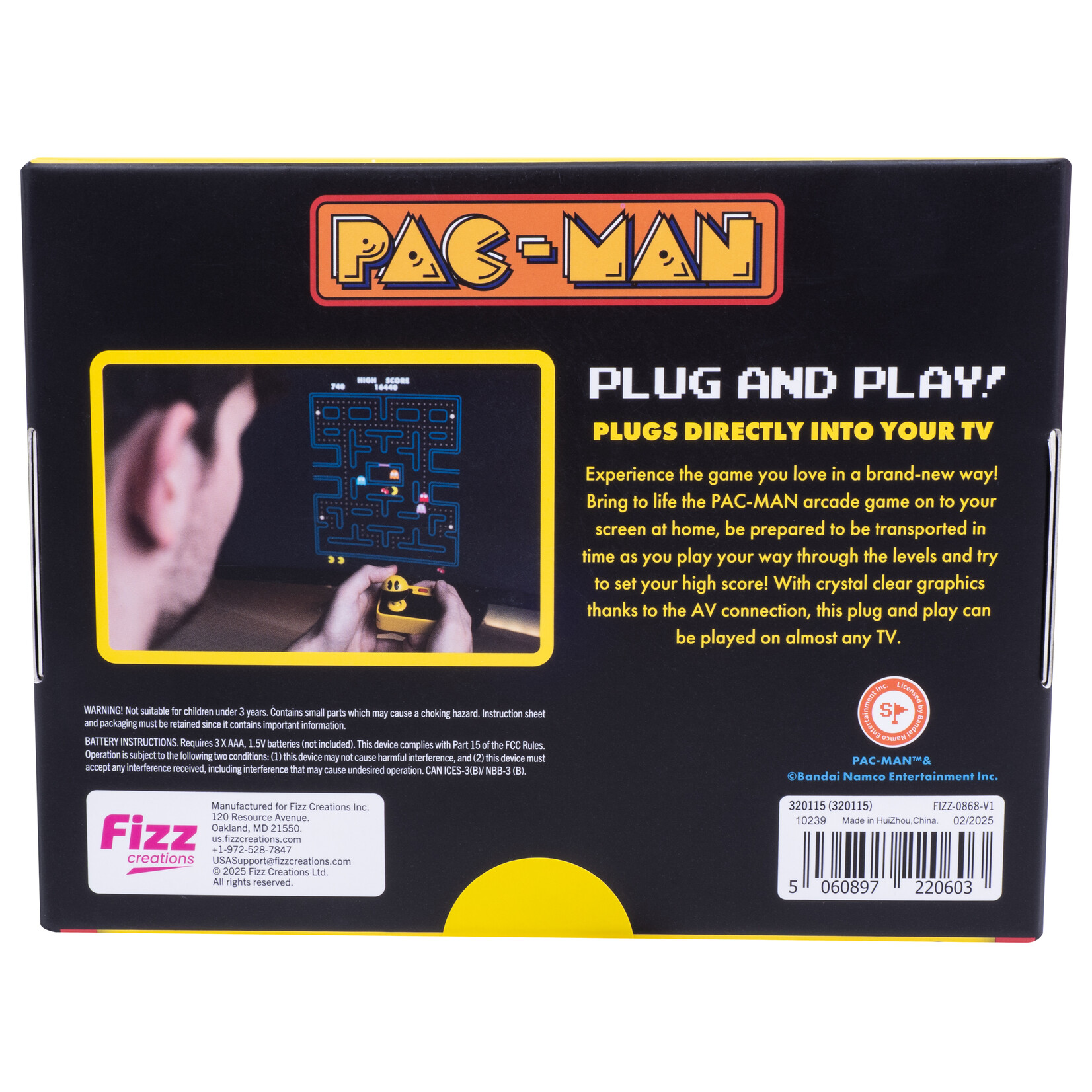 Fizz Creations PAC-MAN Plug & Play