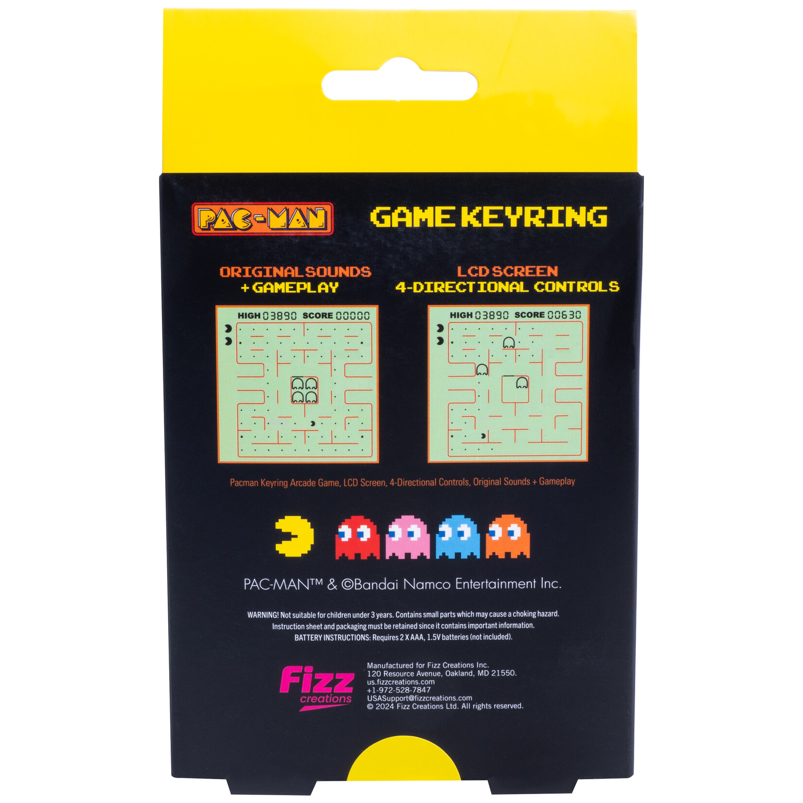 Fizz Creations PAC-MAN Keyring Arcade