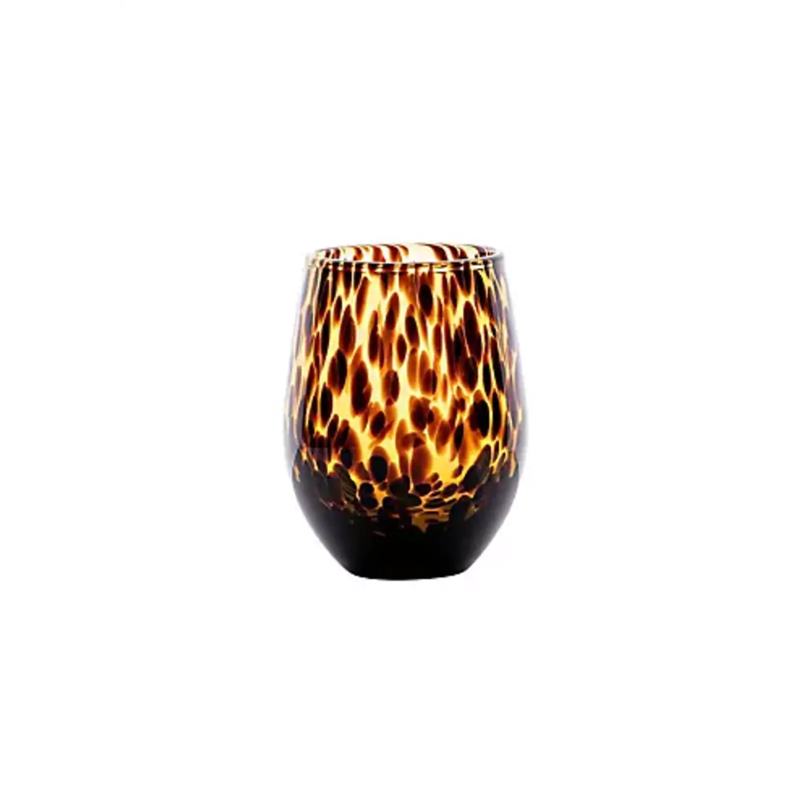 Juliska Puro Tortoiseshell Stemless Wine Glass