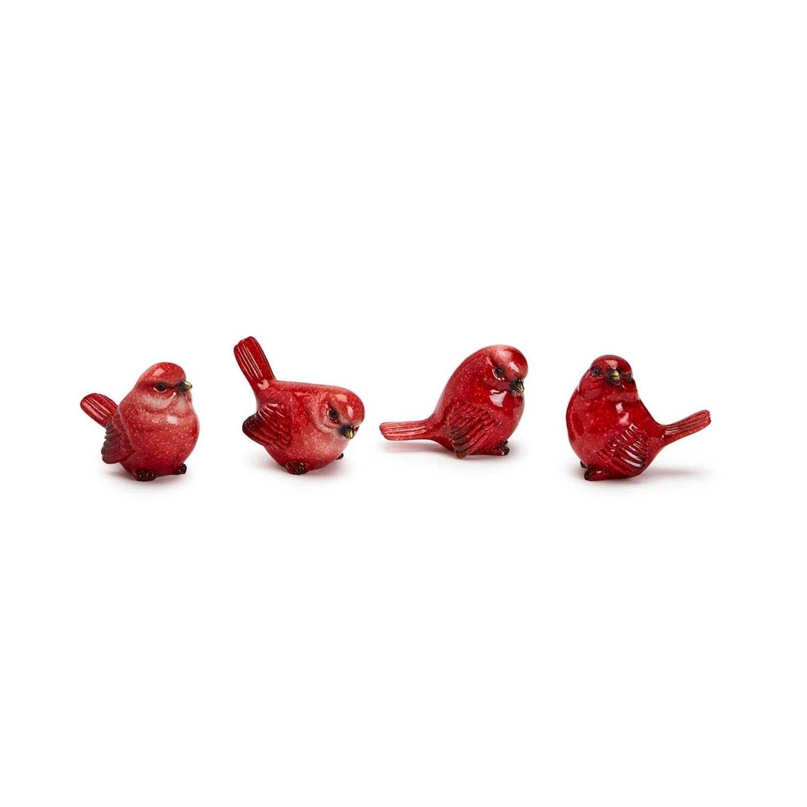 Two's Company Red Cardinal Hand-Painted Birds