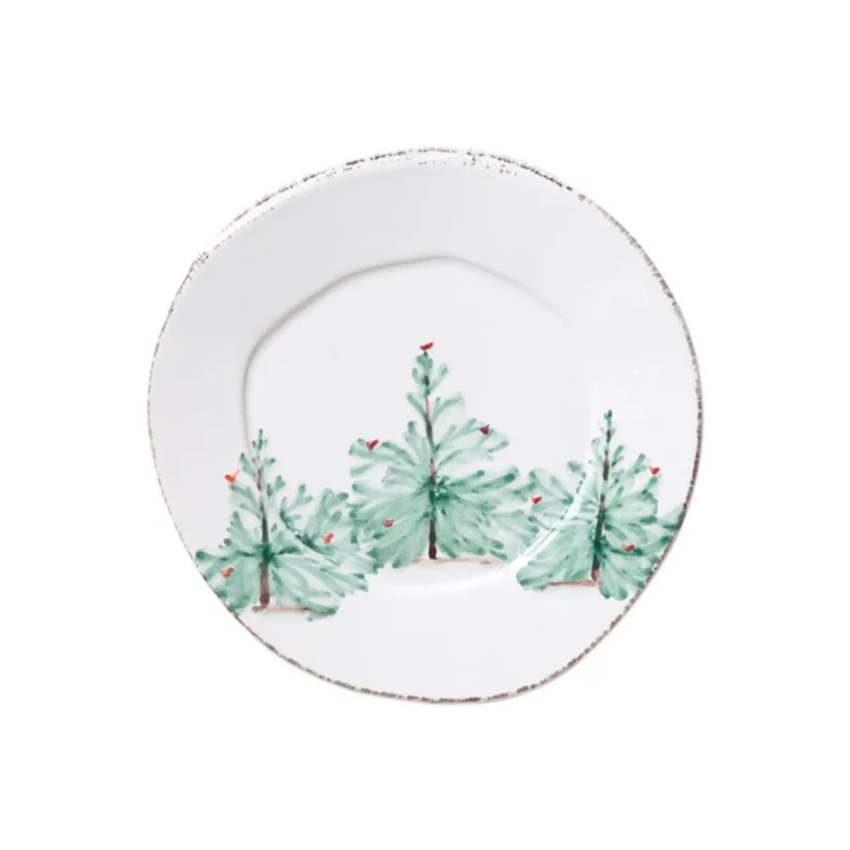 Vietri Lastra Salad Plate Holiday