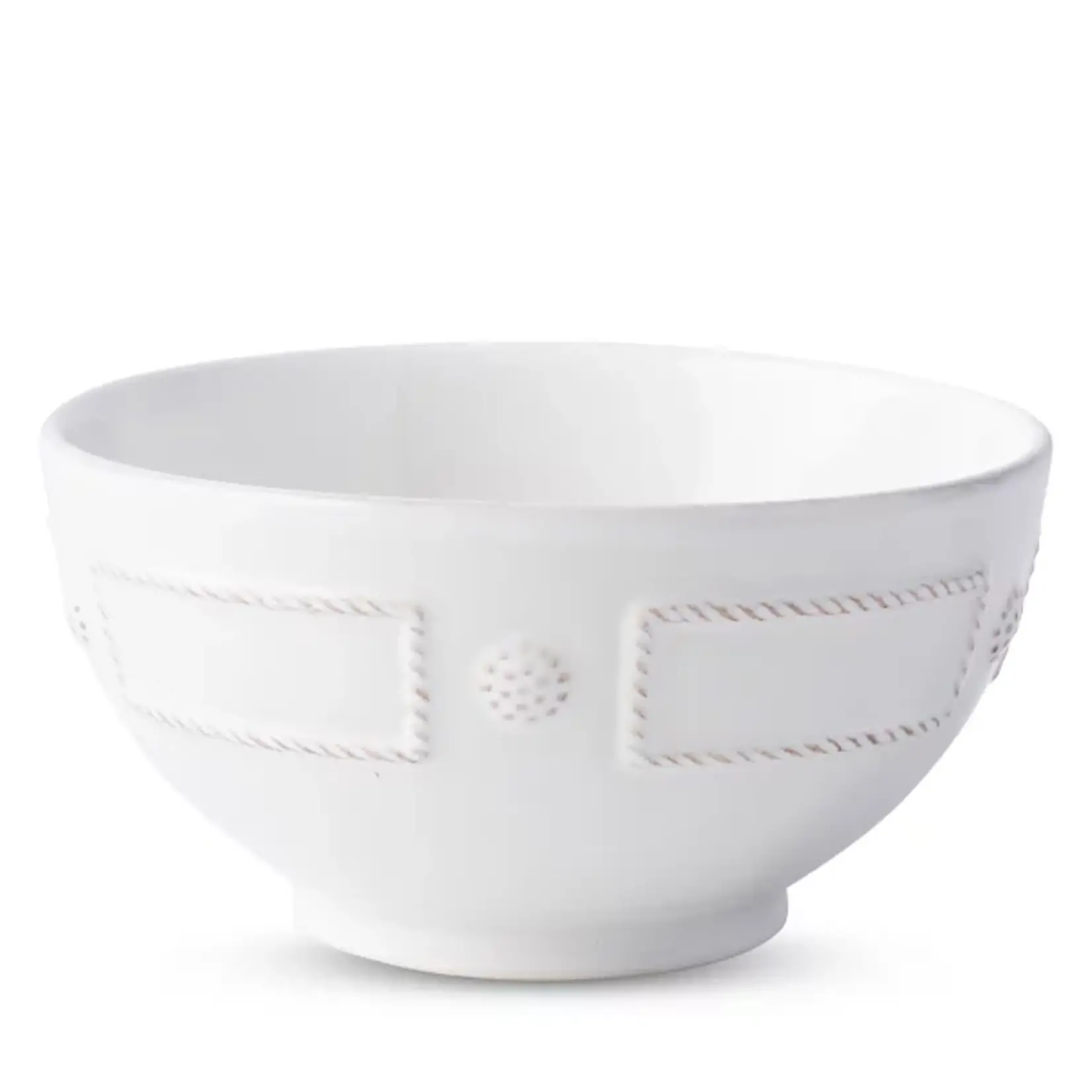 Juliska Berry & Thread French Panel Whitewash Cereal/Ice Cream Bowl
