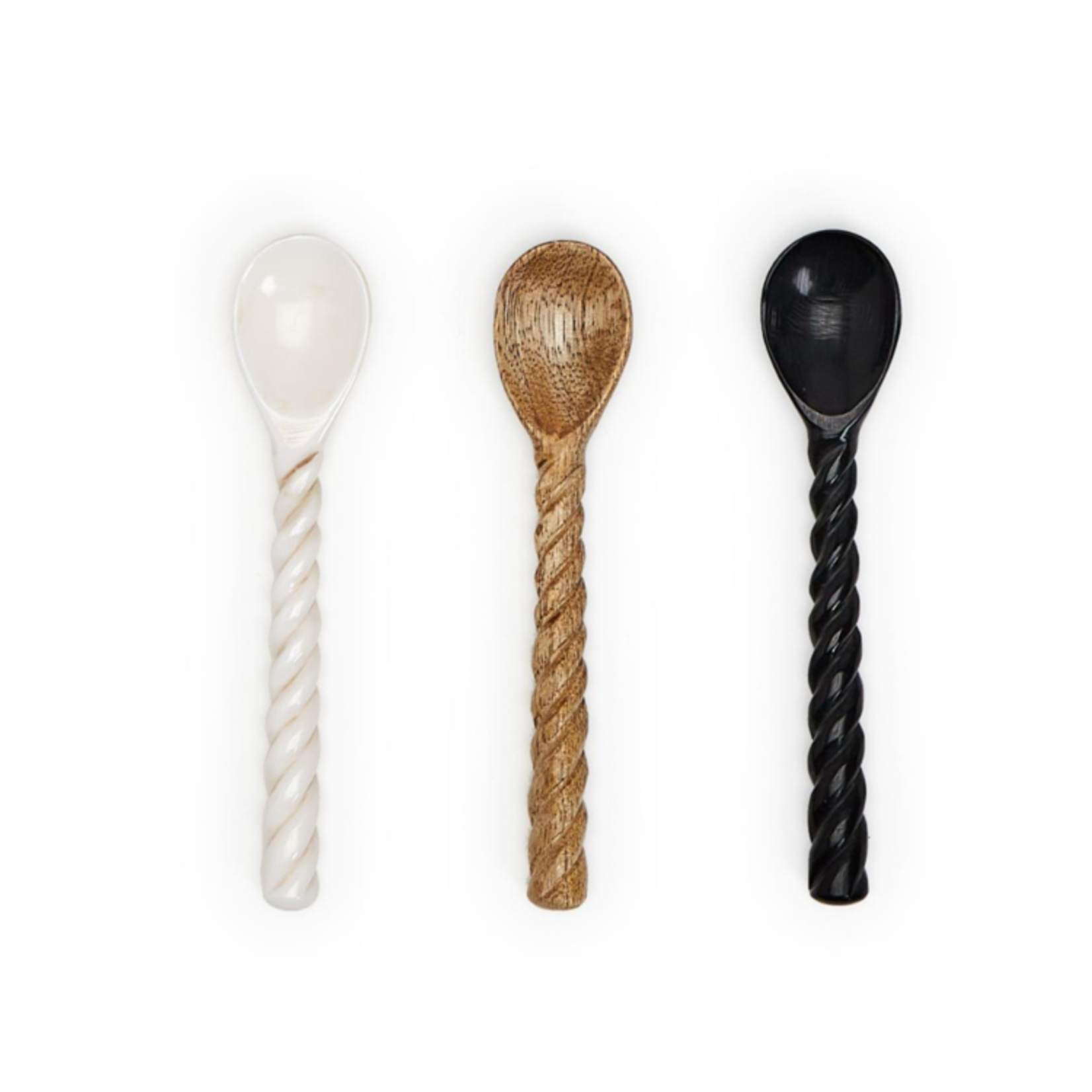 Two's Company Mini Hand-Carved Wood Spoons