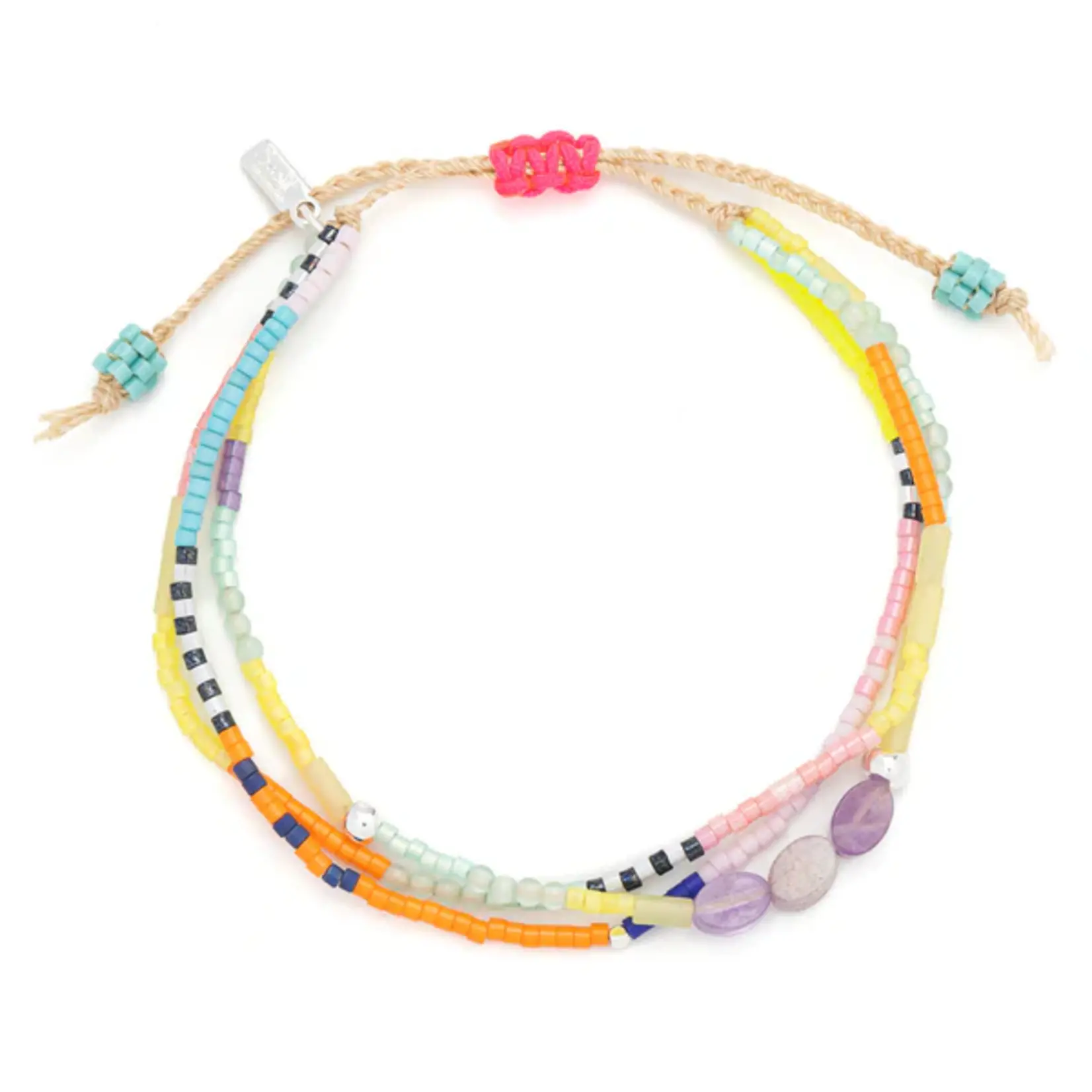 Scout Jewerly Mixed Media Bracelet Protection/Amethyst/Silver