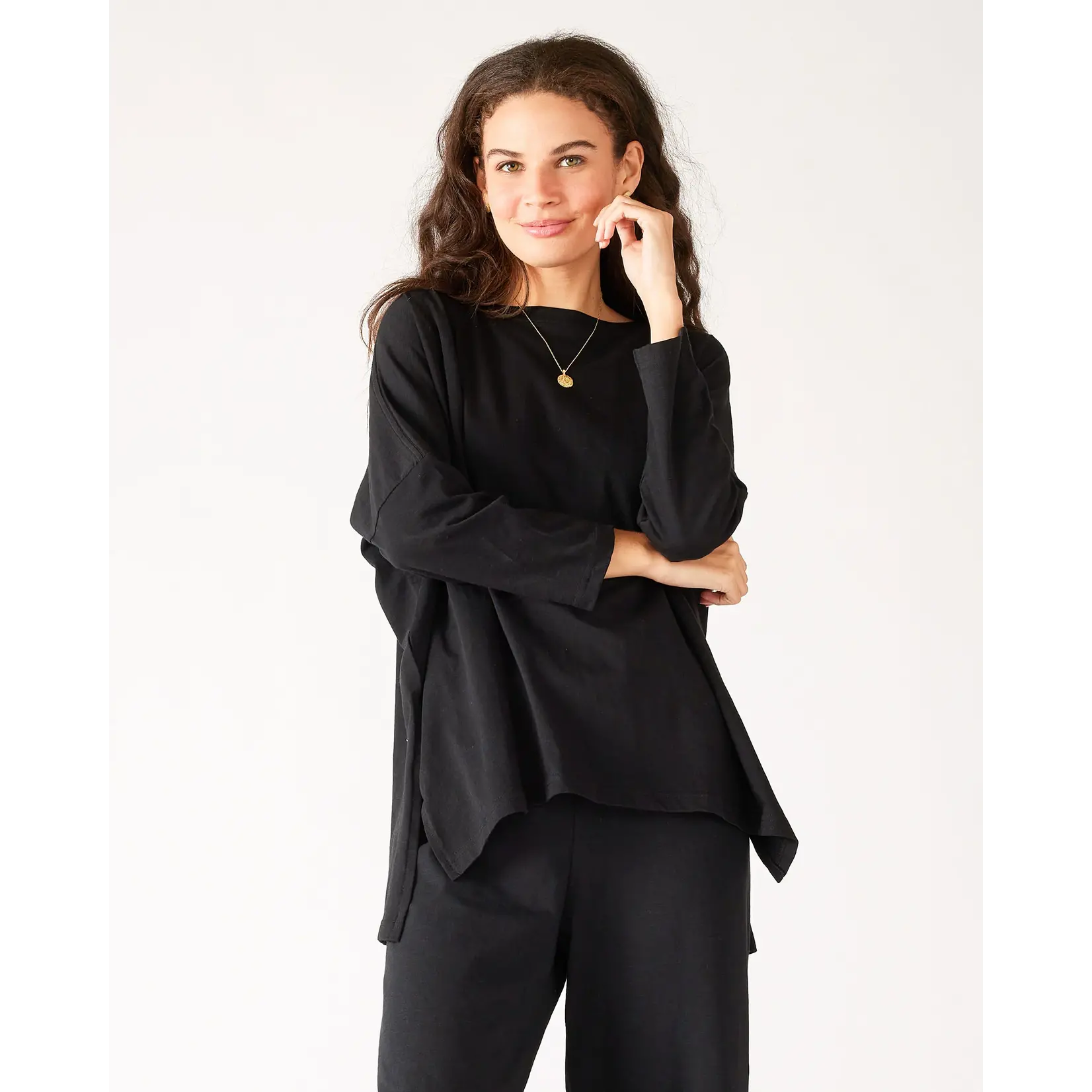 Mersea Catalina Slub Tee Black O/S