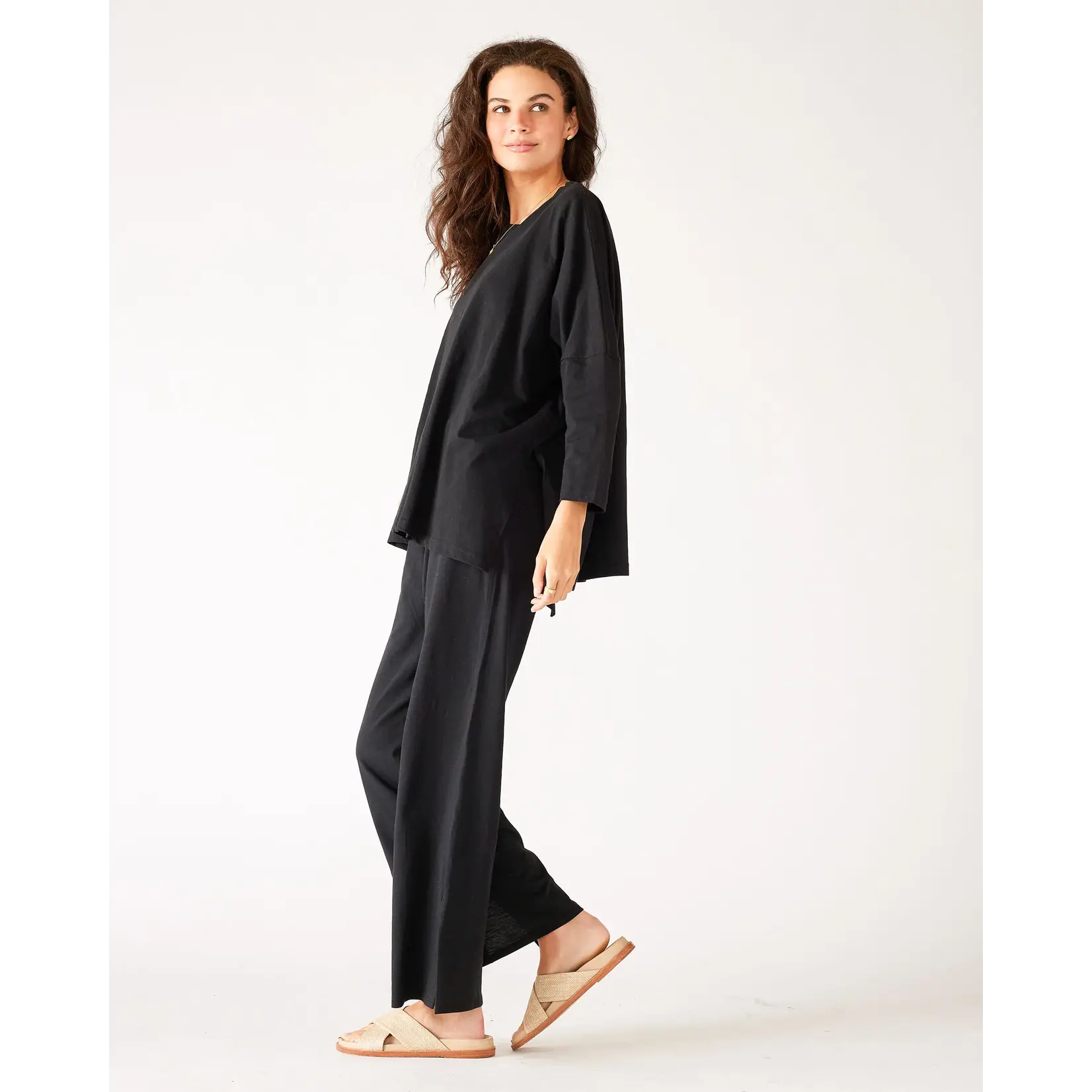 Mersea Catalina Slub Tee Black O/S