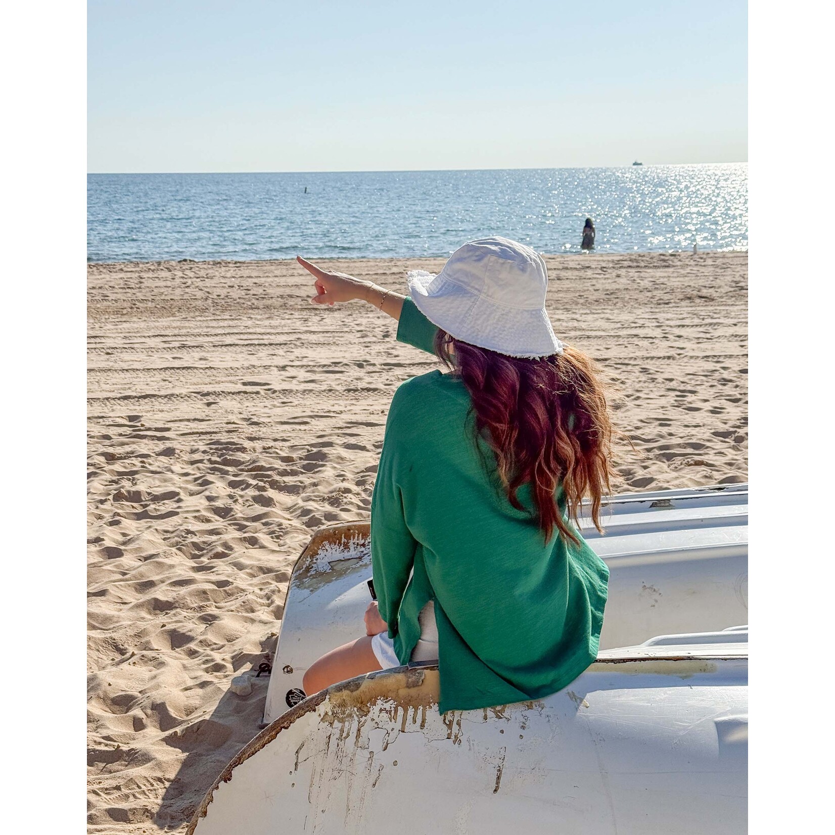 Mersea Catalina Slub Tee Grove Green O/S