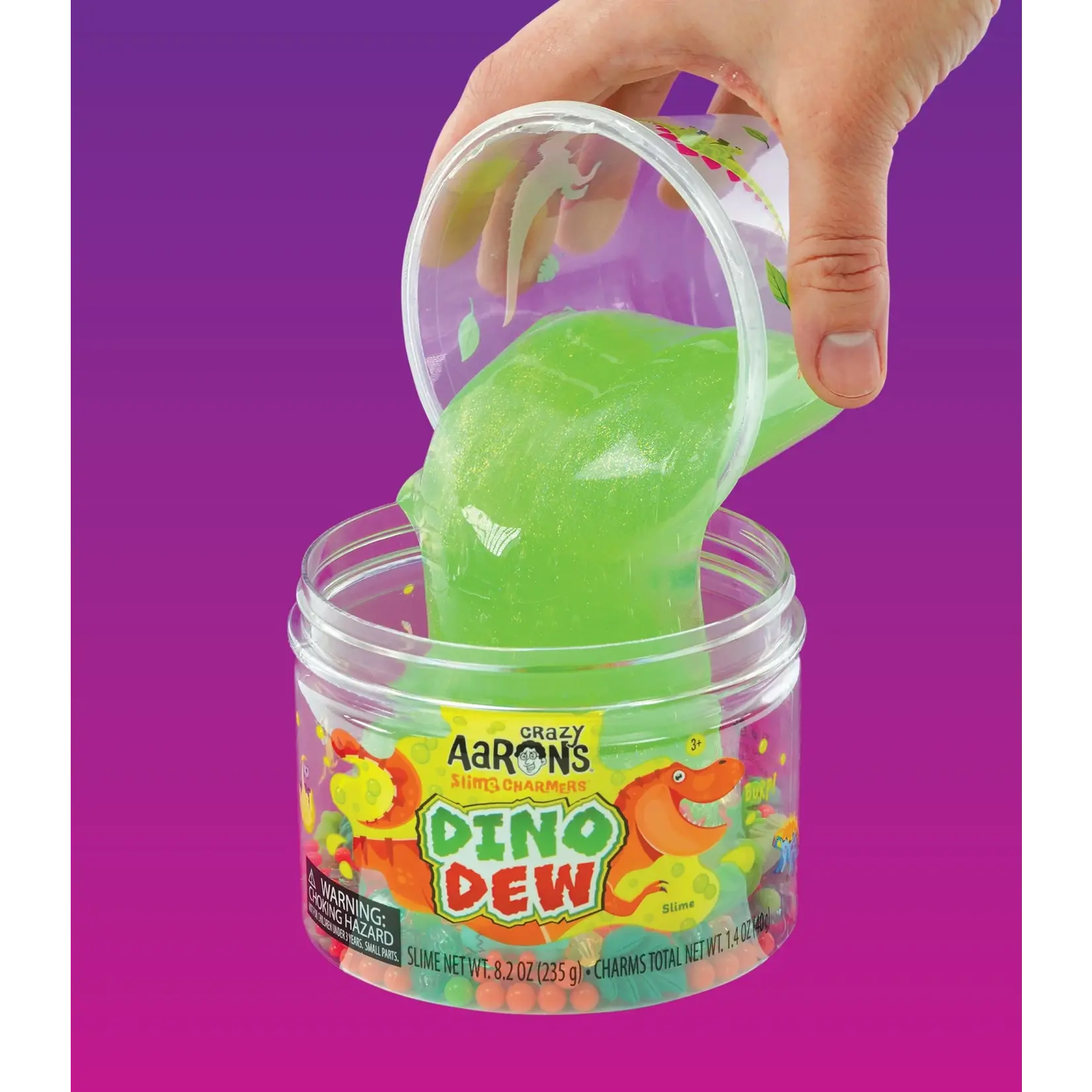Crazy Aarons Slime Charmers Dino Dew