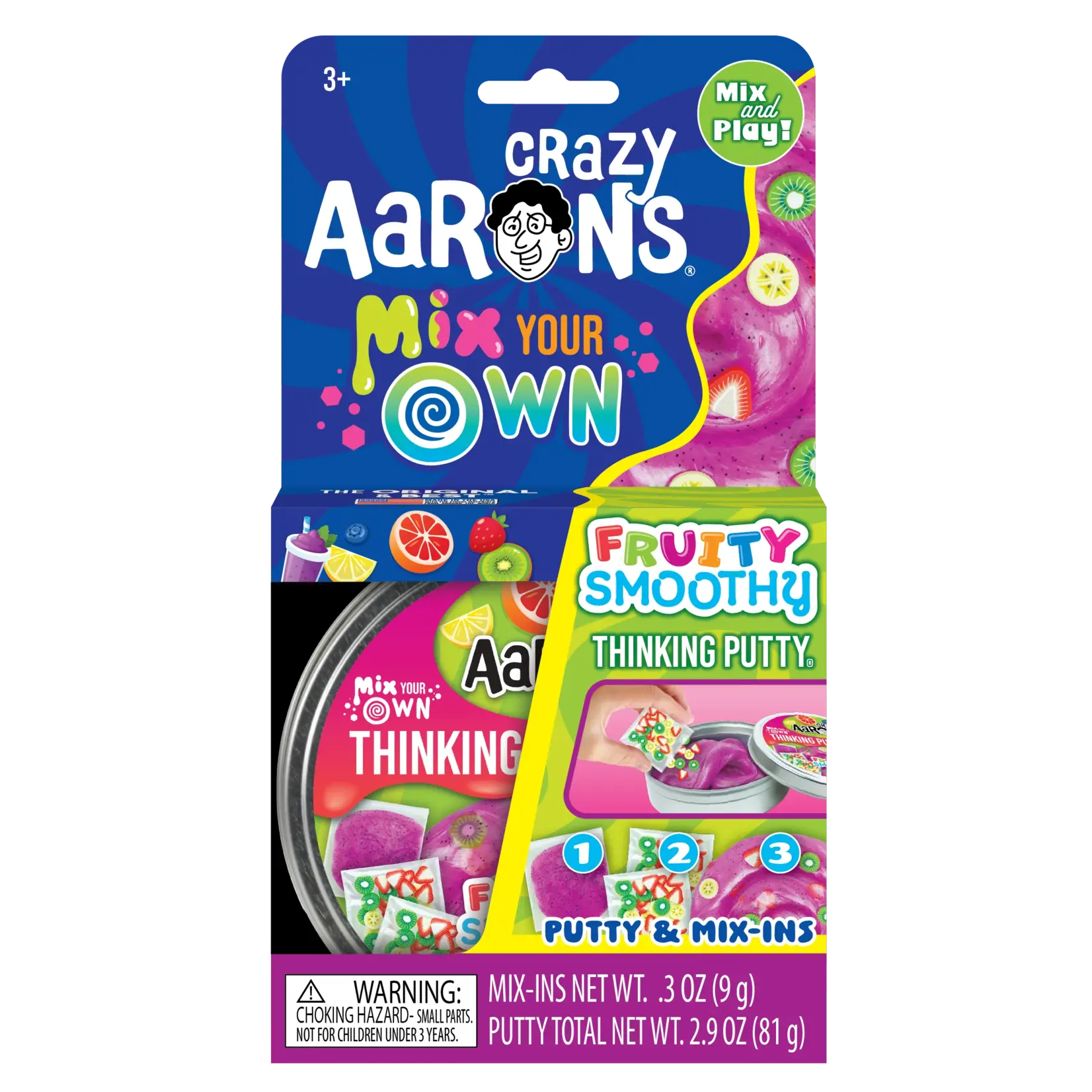 Crazy Aarons Mix It Full Size 4" Thinking Putty Fruity Smoothy