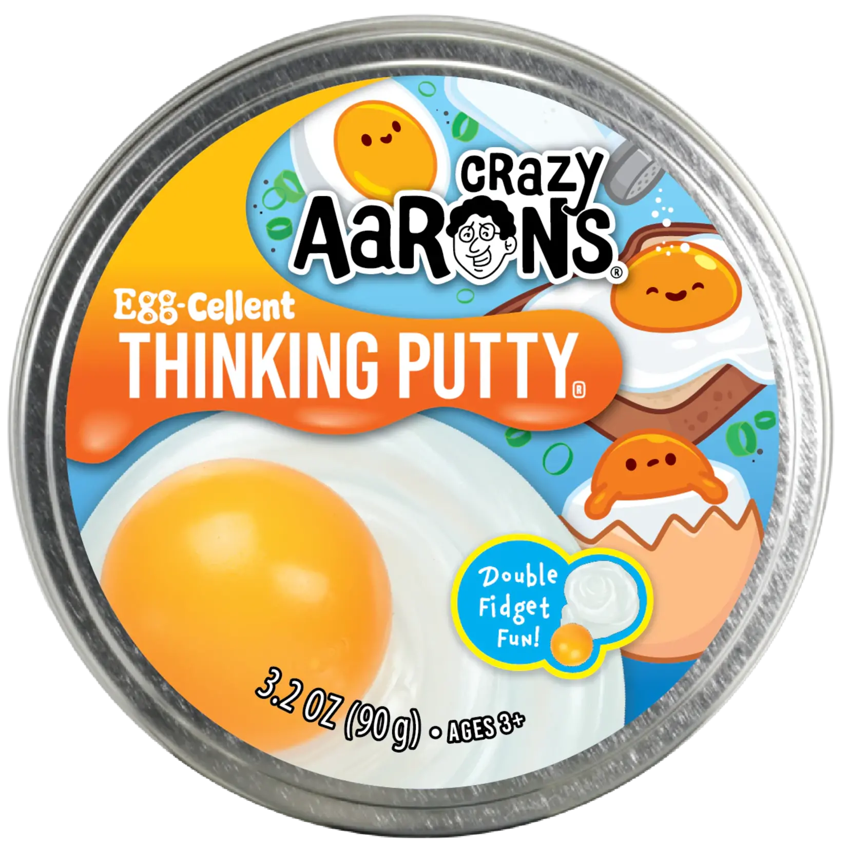 Crazy Aarons Full Size 4" Thinking Putty Tin Eggcellent