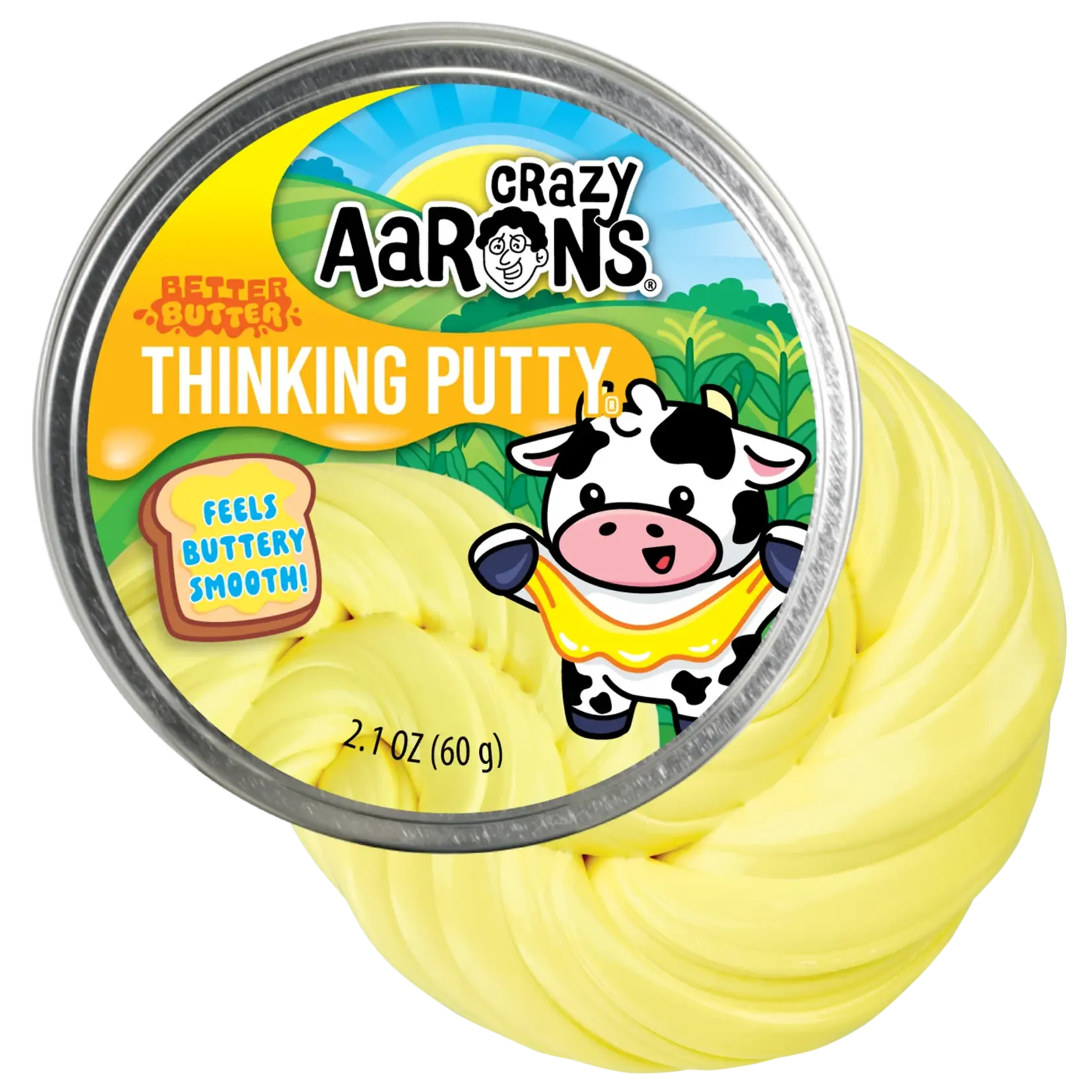 Crazy Aarons Full Size 4" Thinking Putty Tin Better Butter