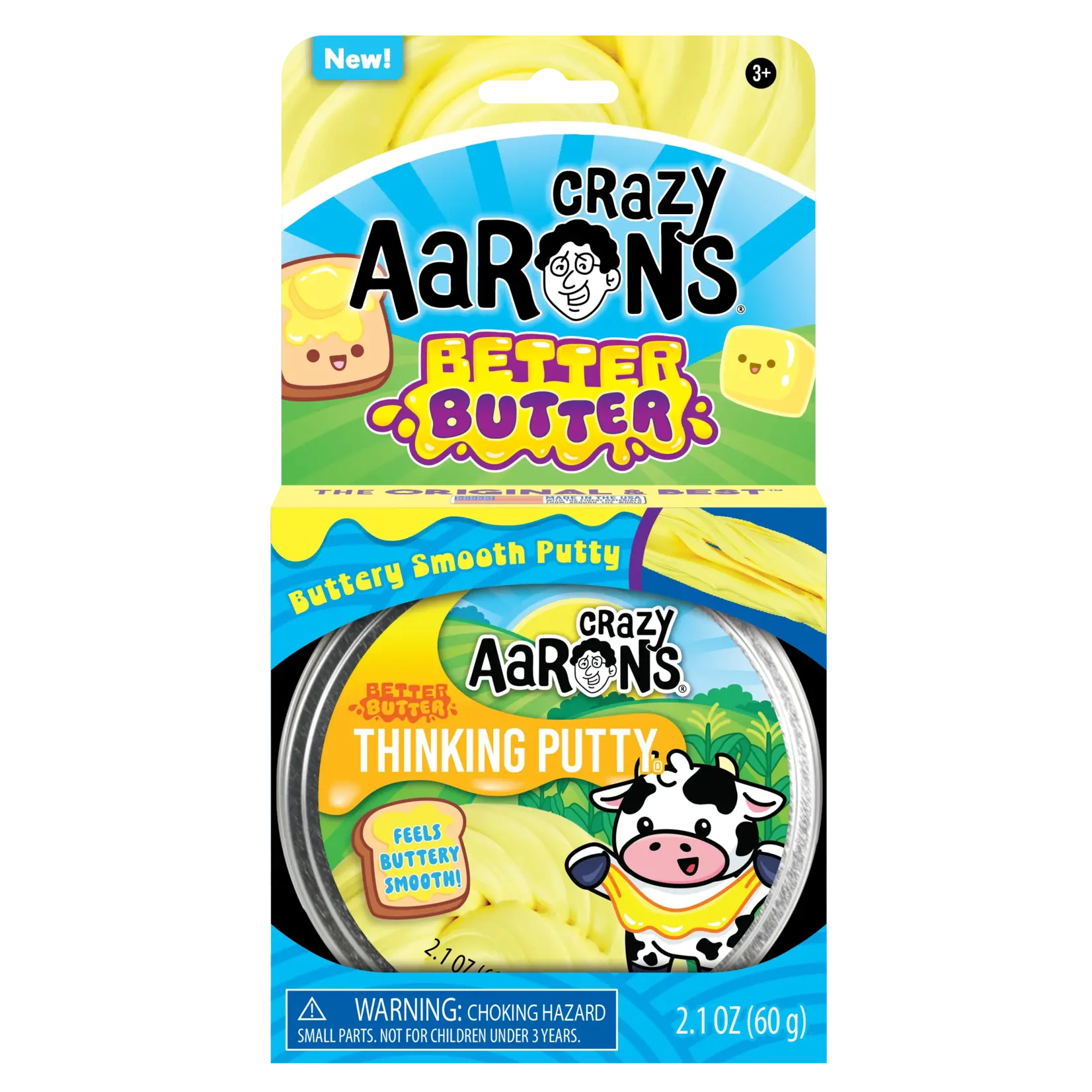 Crazy Aarons Full Size 4" Thinking Putty Tin Better Butter