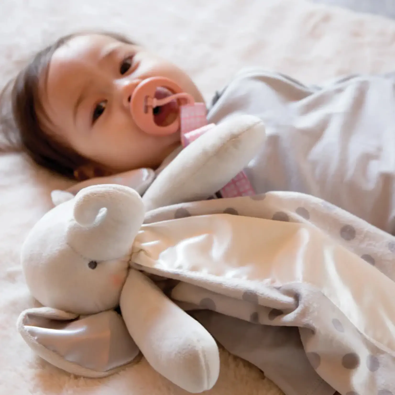 Bunnies By The Bay Peanut the Elephant Buddy Blanket