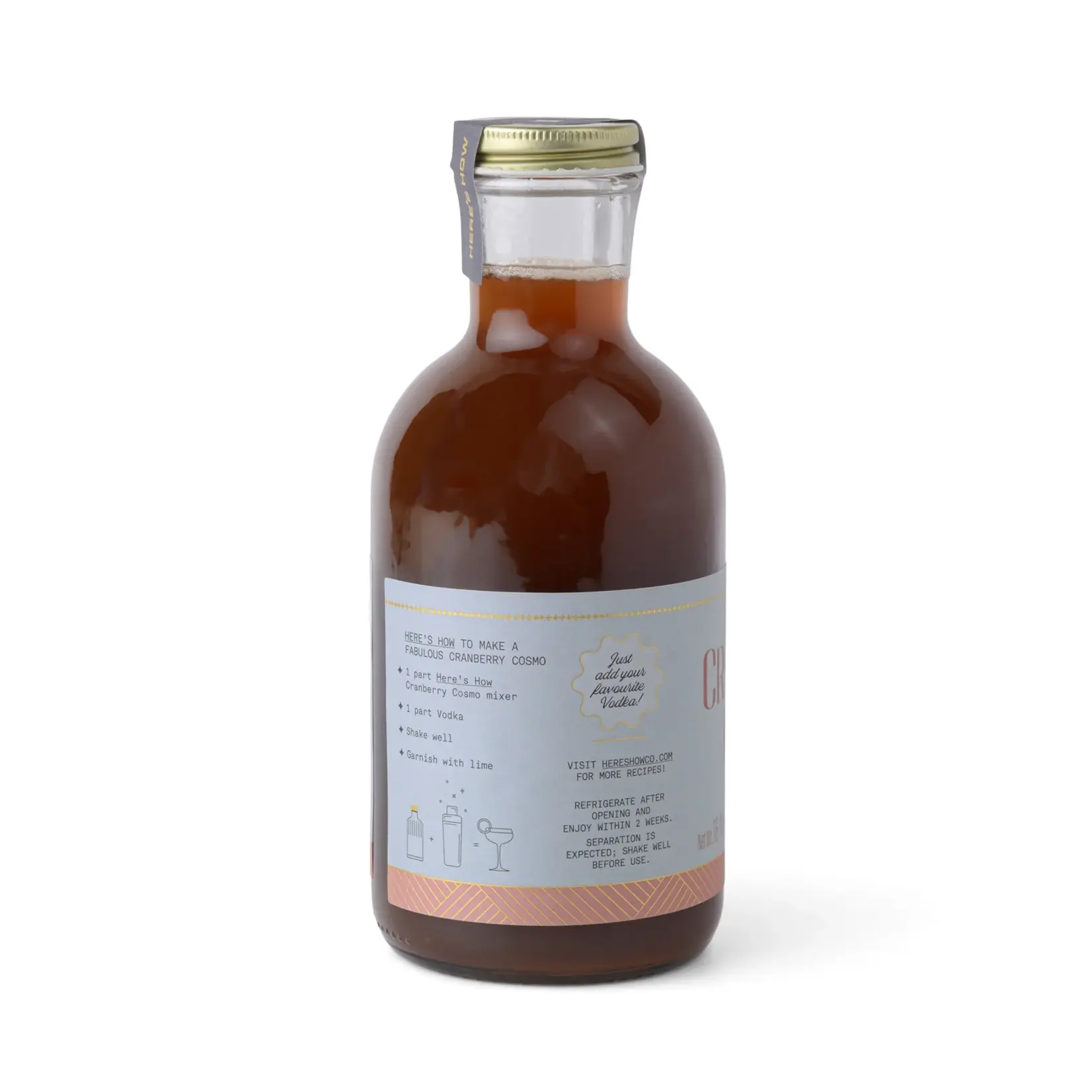 Here's How Cranberry Cosmo CRAFTED COCKTAIL MIXER