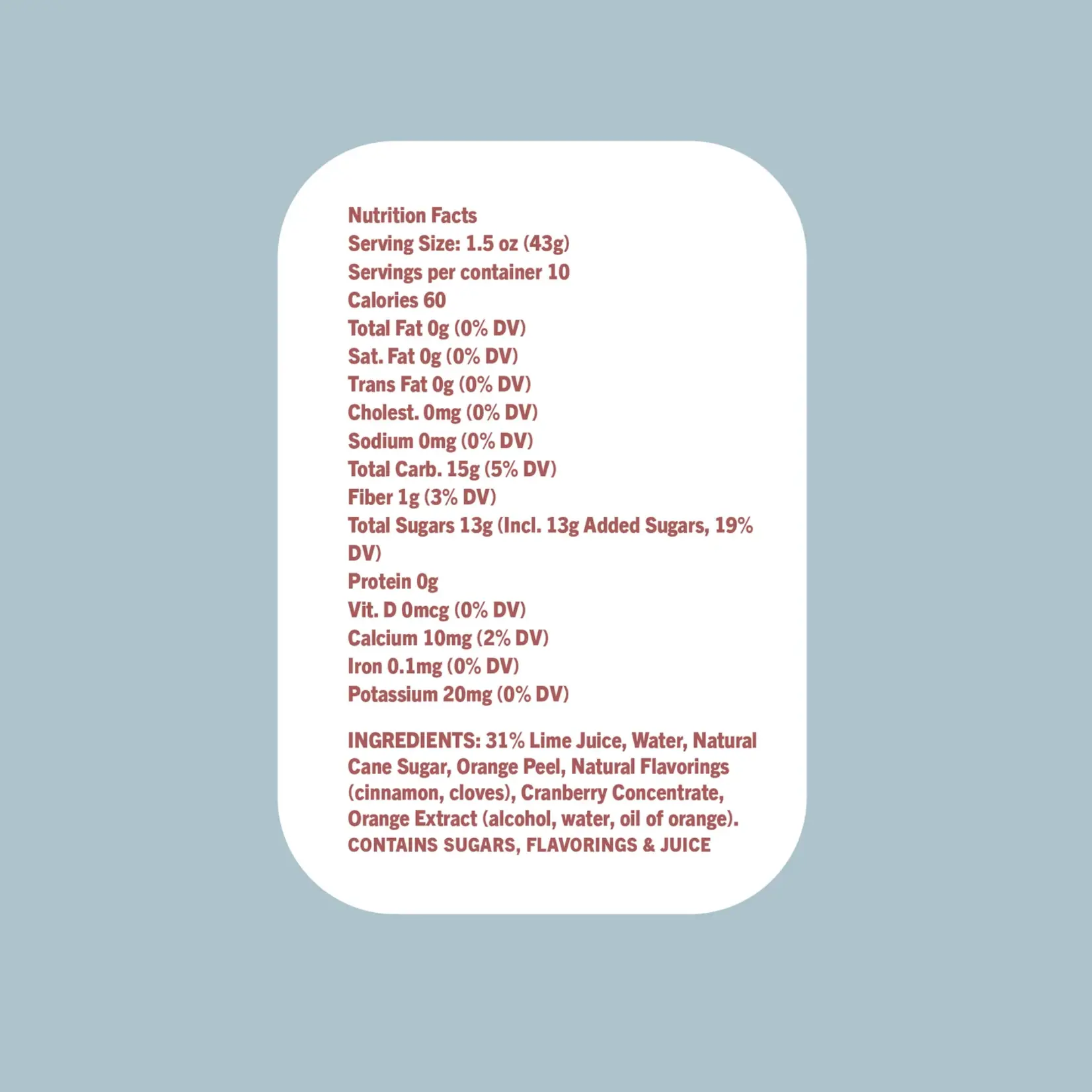 Here's How Cranberry Cosmo CRAFTED COCKTAIL MIXER