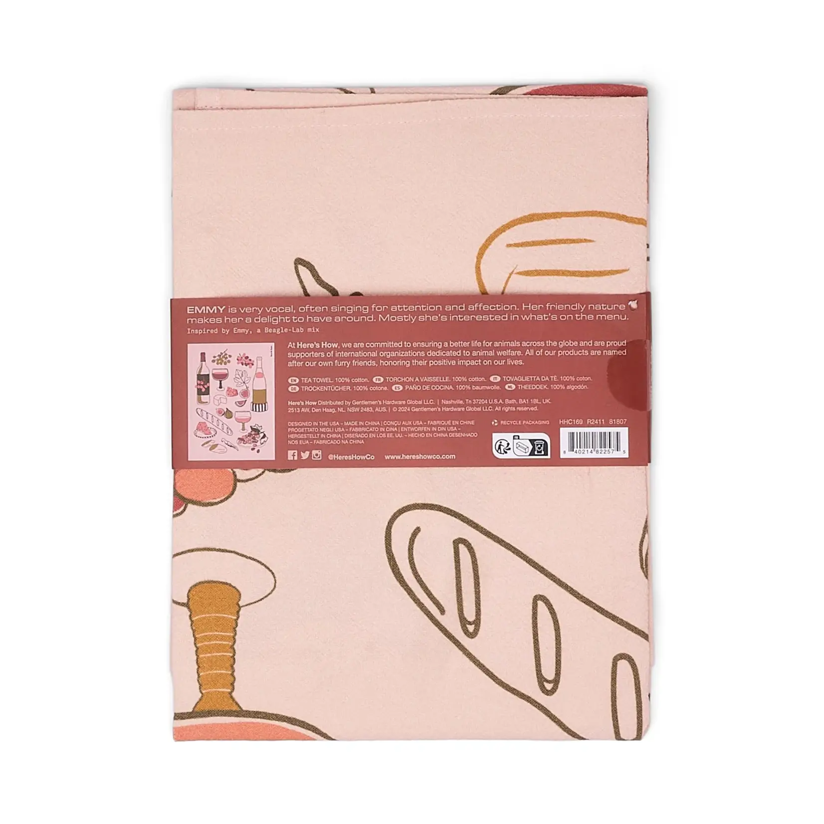 Here's How The Emmy Tea Towel WINE