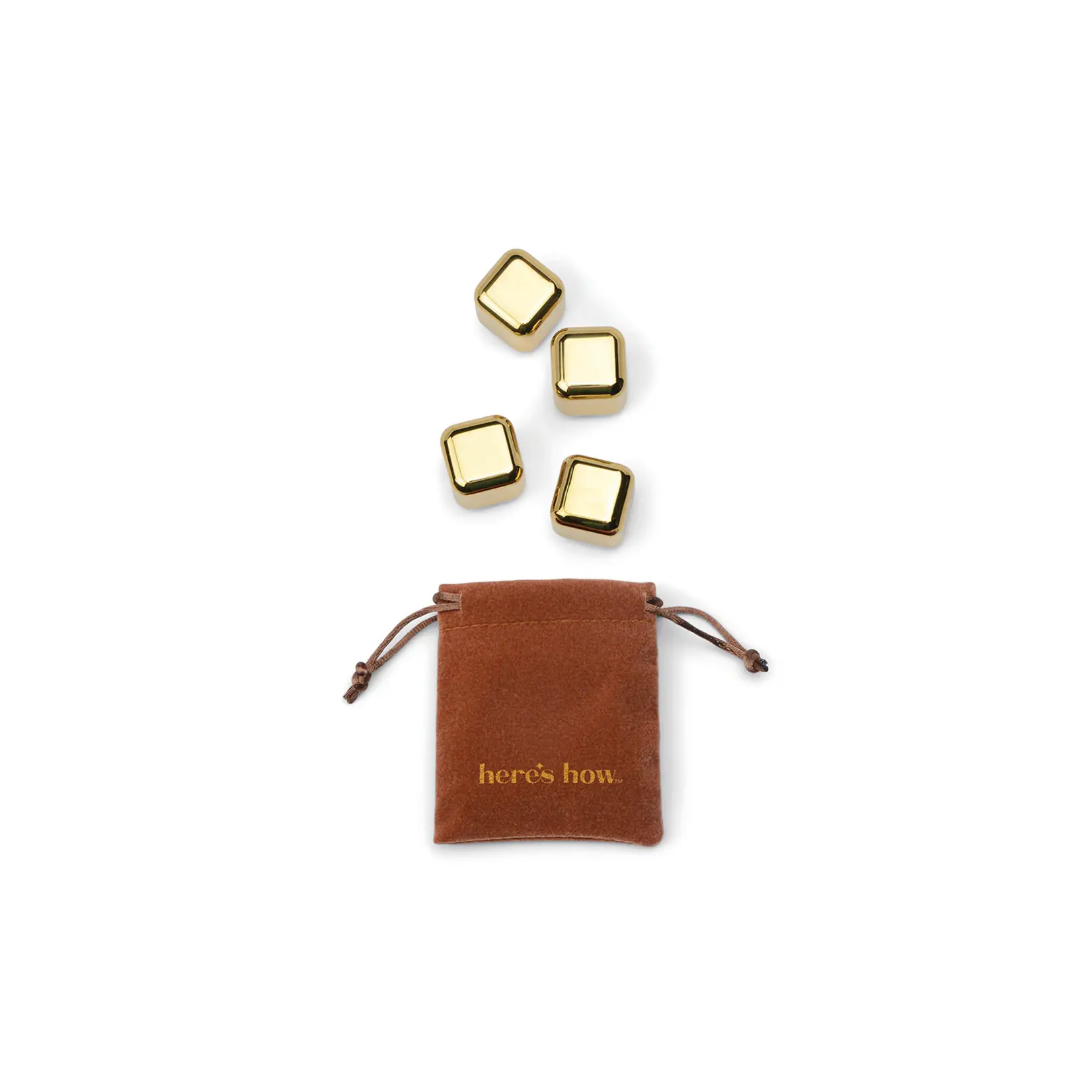 Here's How Ruby Cubes Cocktail Chillers in Gold