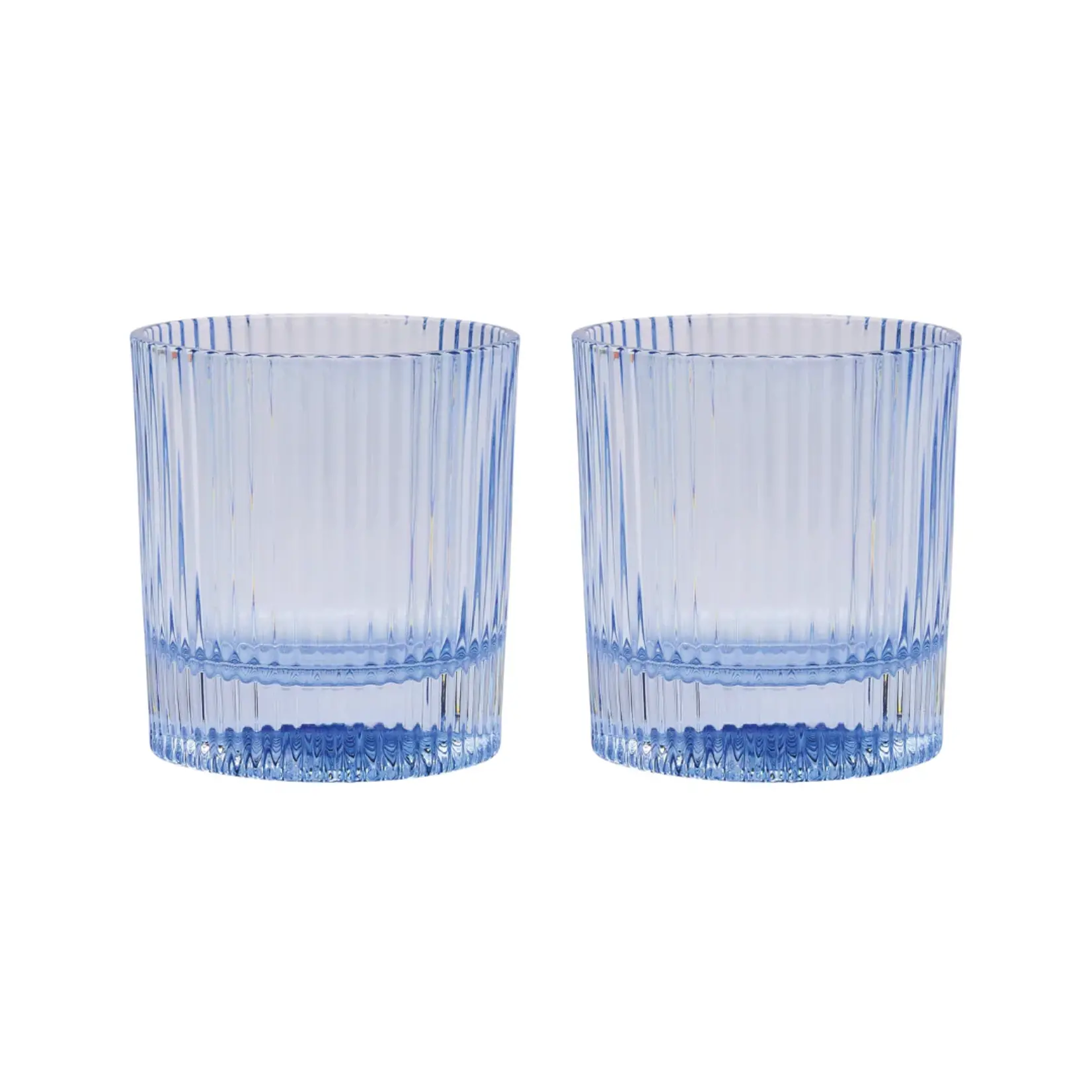 Here's How The Scout Lowball Glass - Blue SET OF 2 IN BLUE