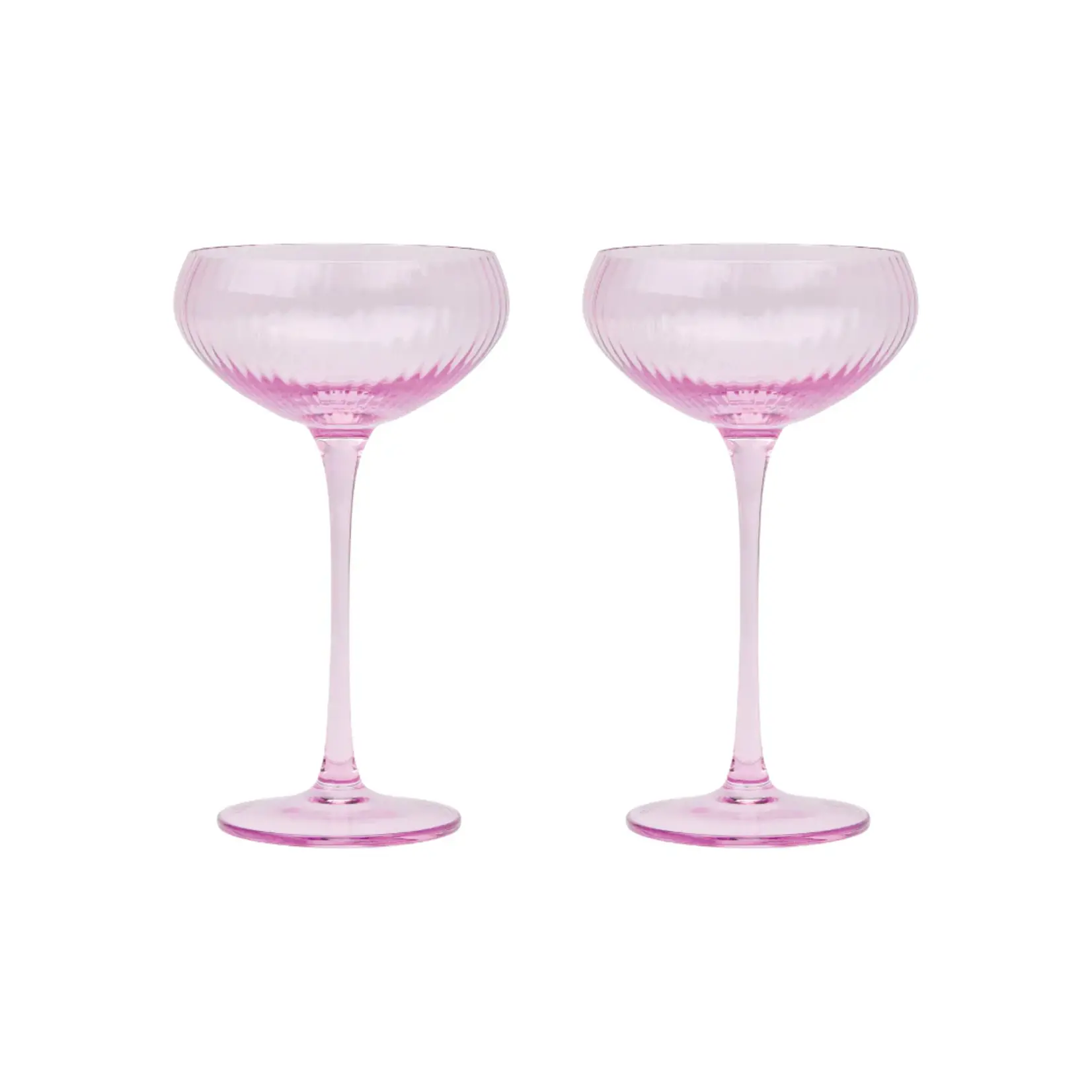 Here's How The Lou Coupe Glass SET OF 2 IN LILAC