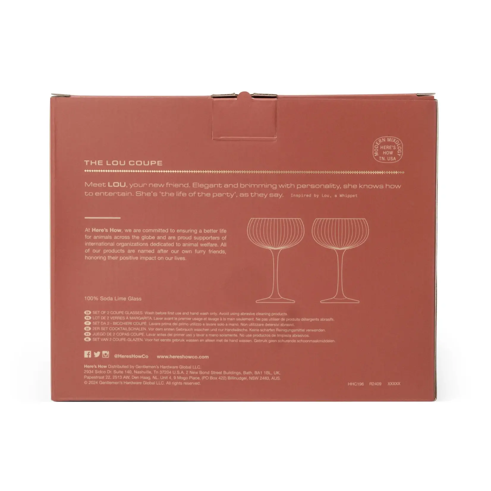 Here's How The Lou Coupe Glass SET OF 2 IN AMBER