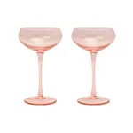 Here's How The Romy Wine Glasses SET OF 2 IN BLUSH