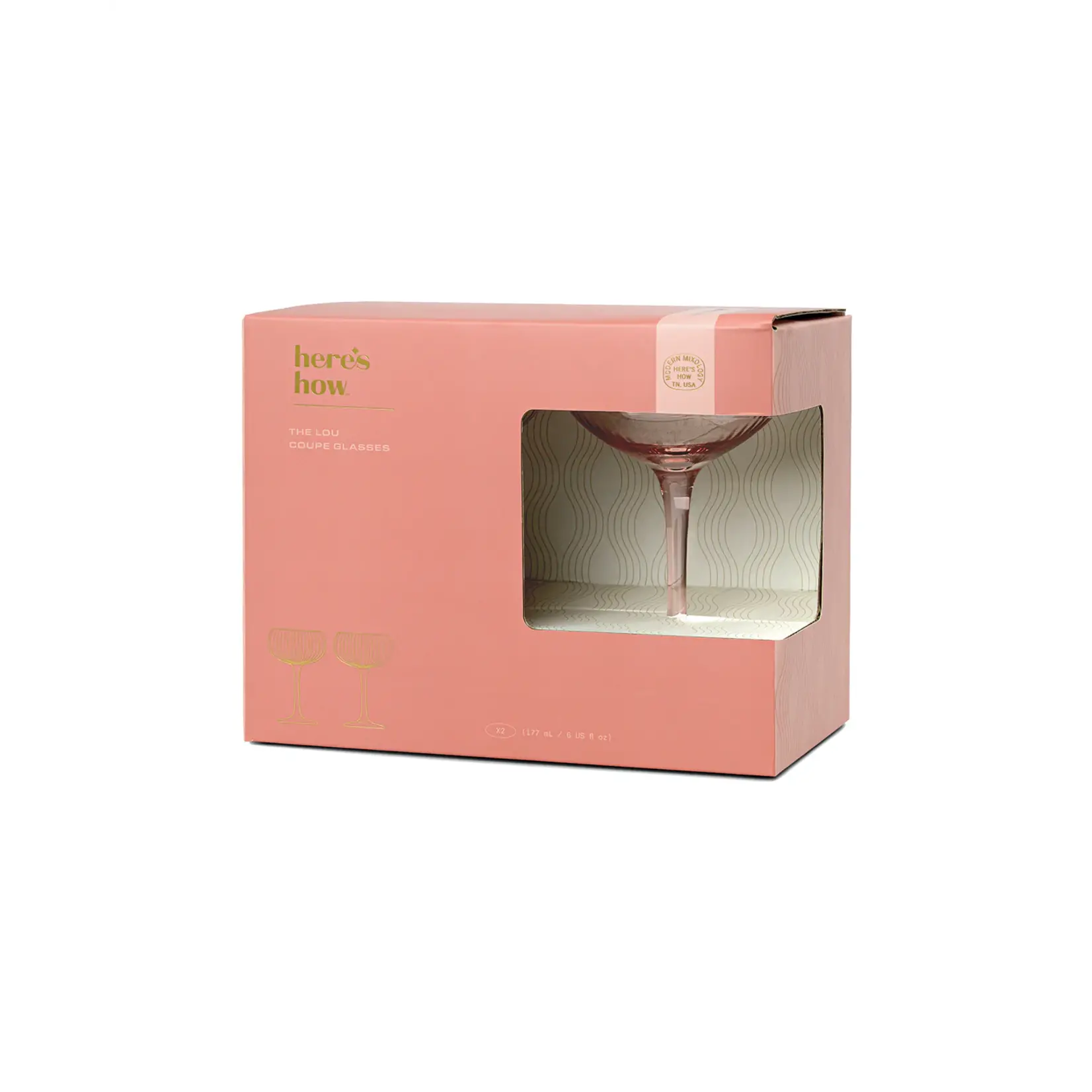 Here's How The Romy Wine Glasses SET OF 2 IN BLUSH
