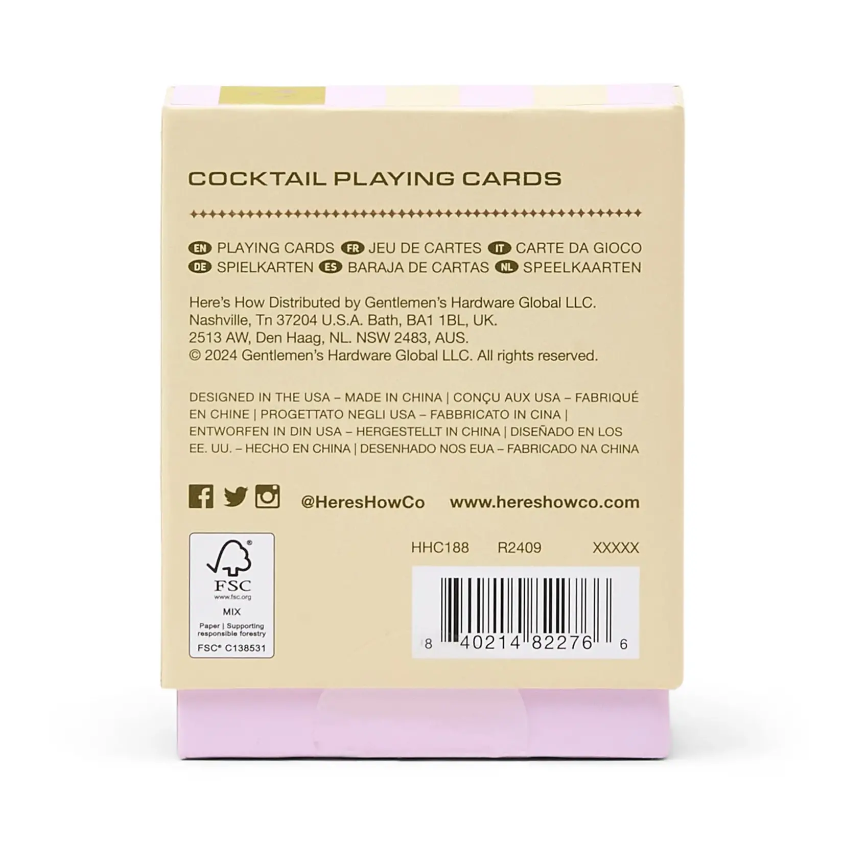 Here's How Cocktail Playing Cards