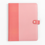 Mary Square Folio Large Pink Colorblock Planner