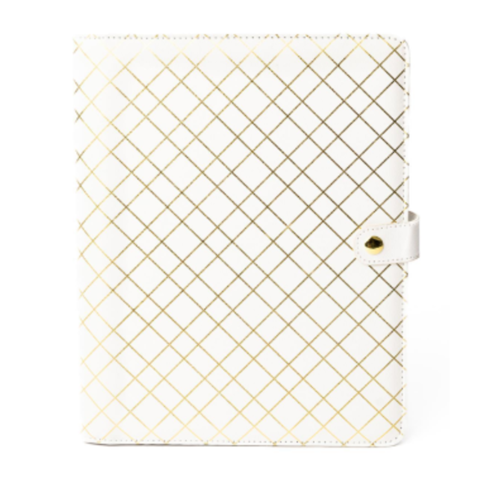Mary Square Folio Large Gold Grid Planner