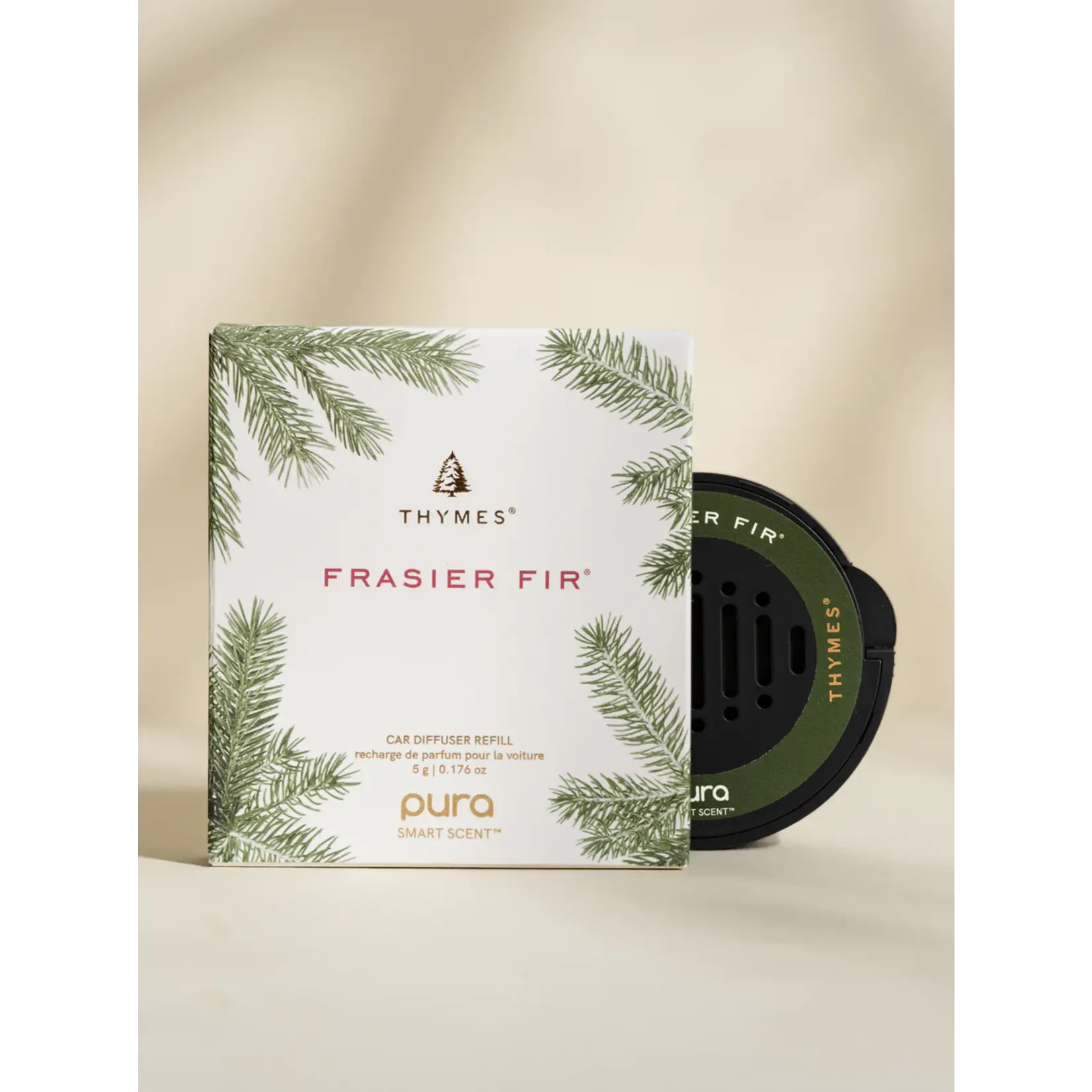 Thymes Pura Car Fragrance Refill-Thymes Frasier Fir