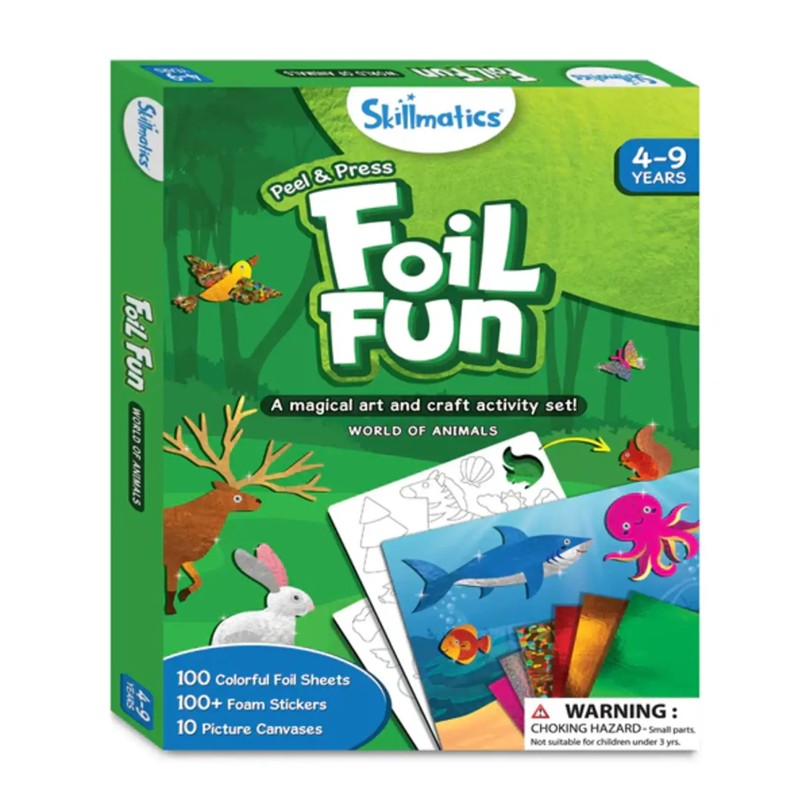 Skillmatics Foil Fun No Mess Art Kit: World of Animals