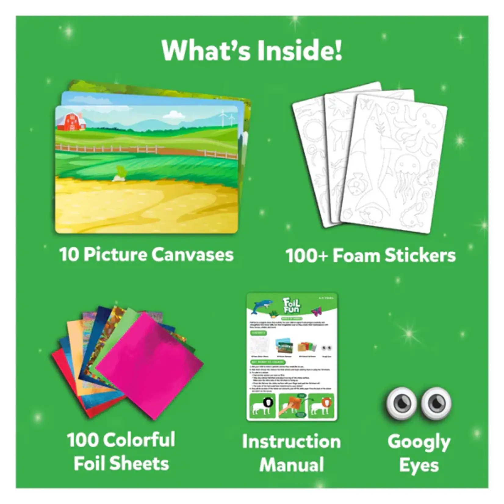 Skillmatics Foil Fun No Mess Art Kit: World of Animals