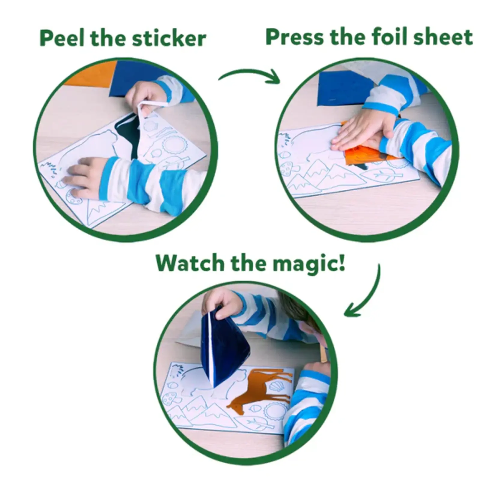 Skillmatics Foil Fun No Mess Art Kit: World of Animals