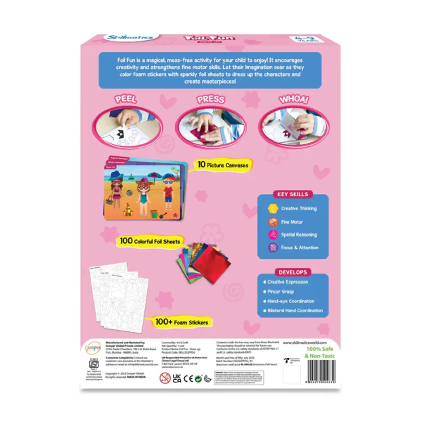 Skillmatics Foil Fun No Mess Art Kit: Dress Up