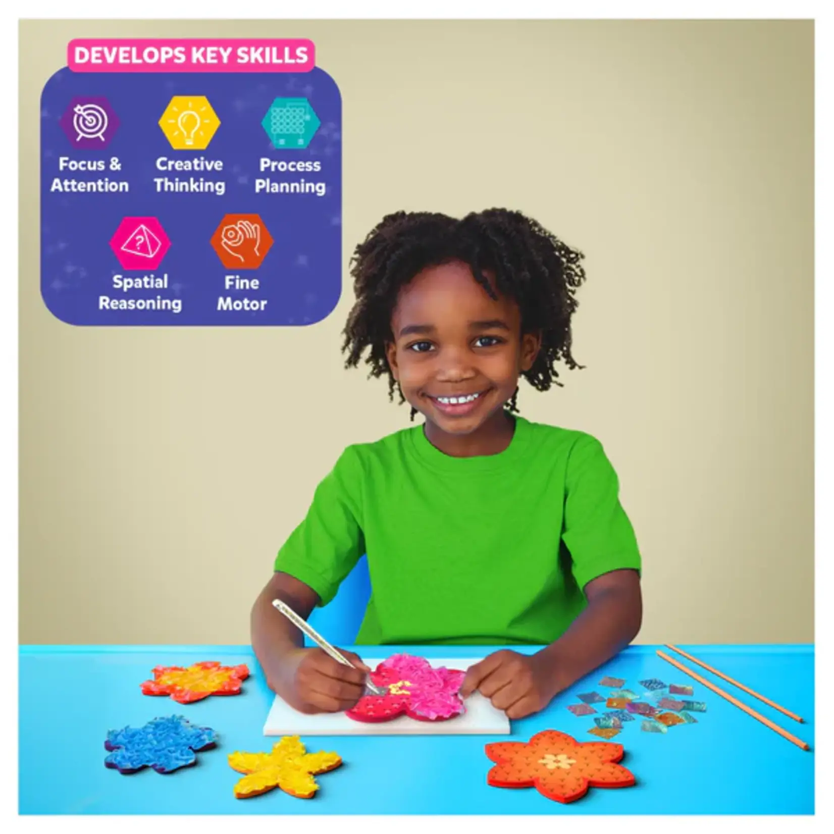 Skillmatics Poke In Art No Mess Art Kit: Flower Bouquet