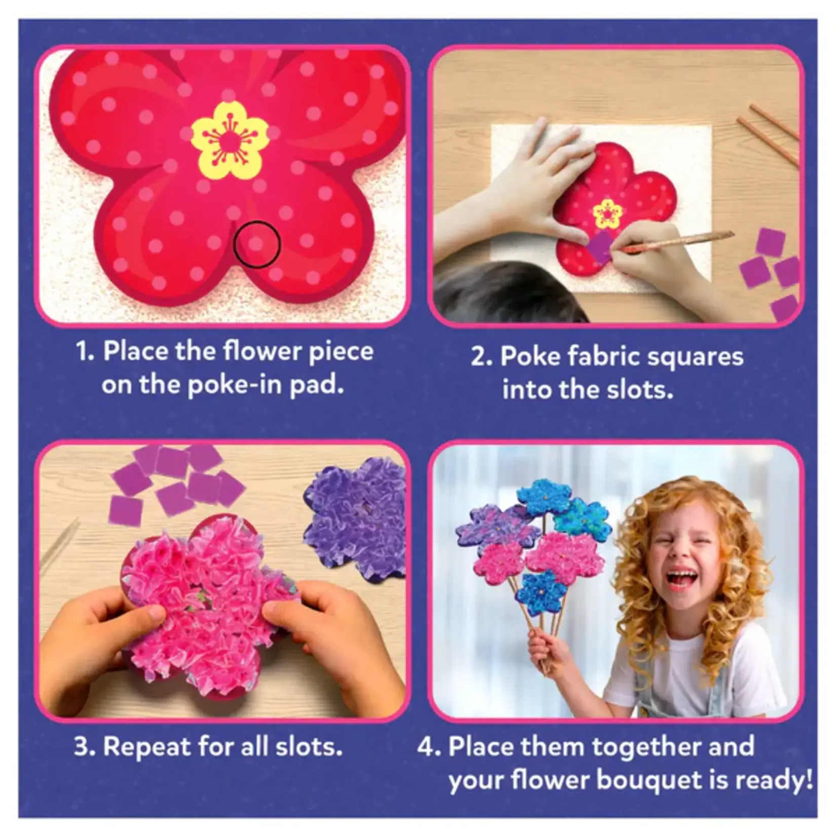 Skillmatics Poke In Art No Mess Art Kit: Flower Bouquet
