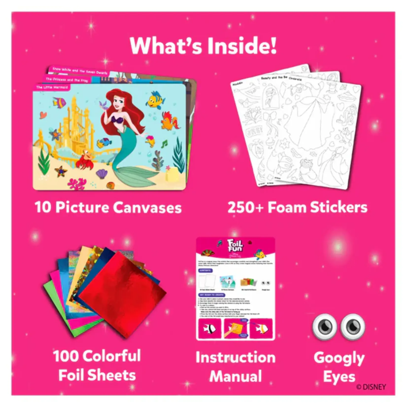 Skillmatics Foil Fun No Mess Art Kit: Disney Princess