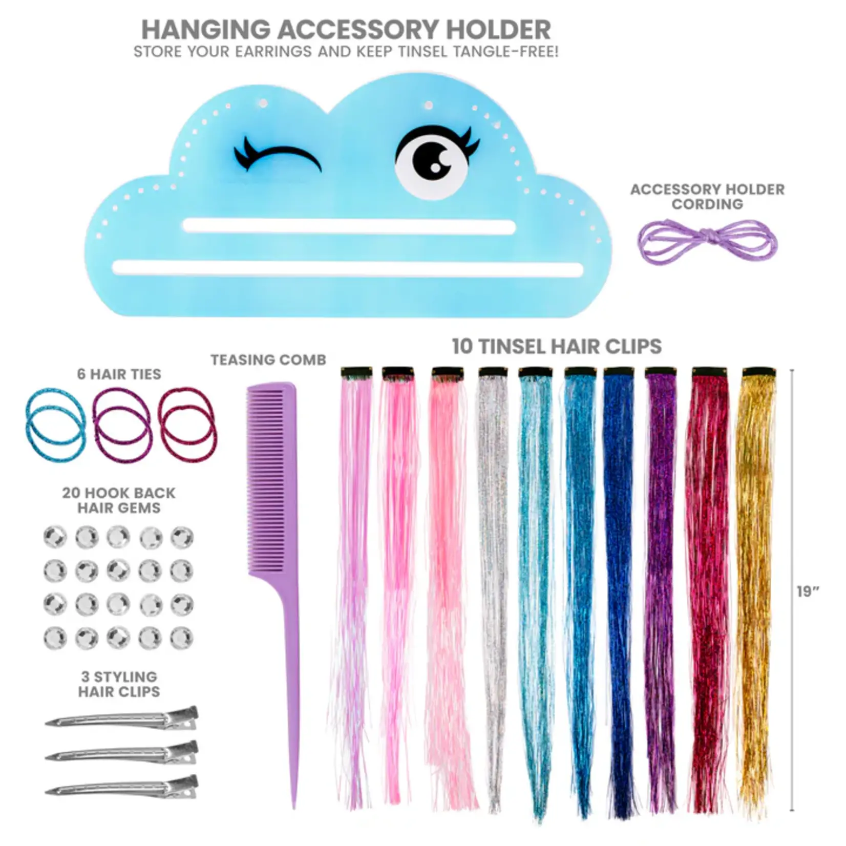 Fashion Angels SHIMMER & SHINE TINSEL HAIR PLAY KIT