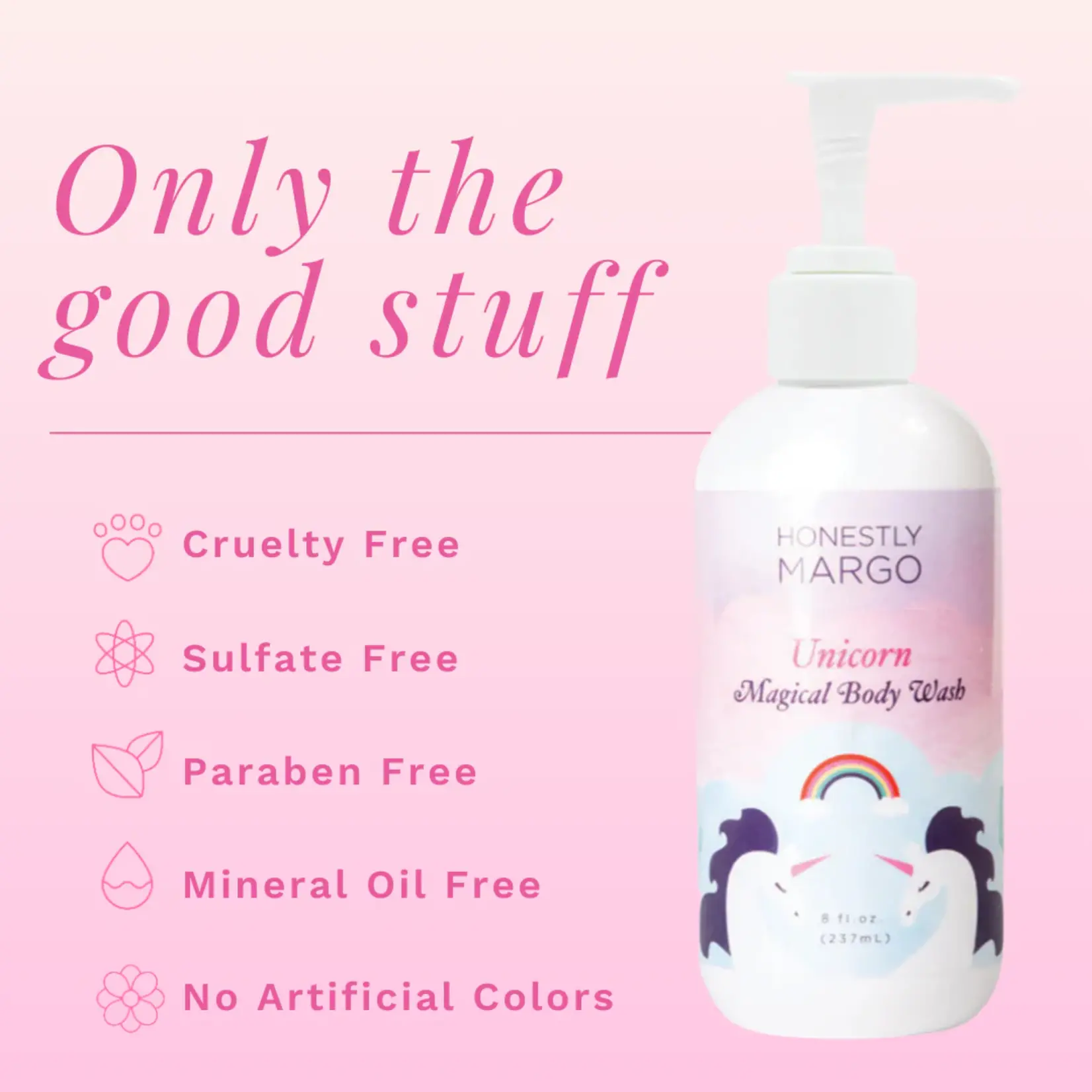 Honestly Margo Unicorn Fruity Dreamsicle Magical Body Wash