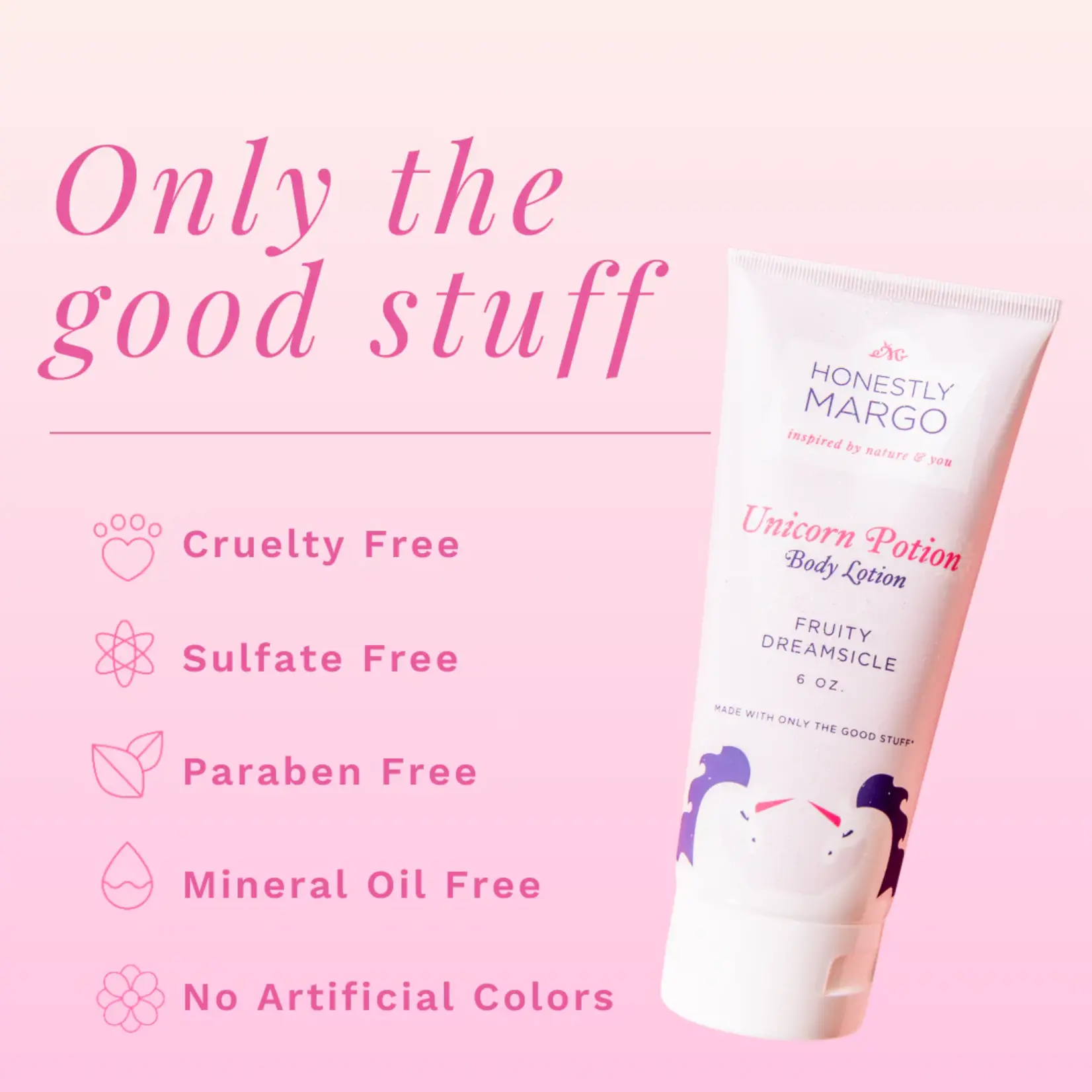 Honestly Margo Unicorn Fruity Dreamsicle Potion Body Lotion