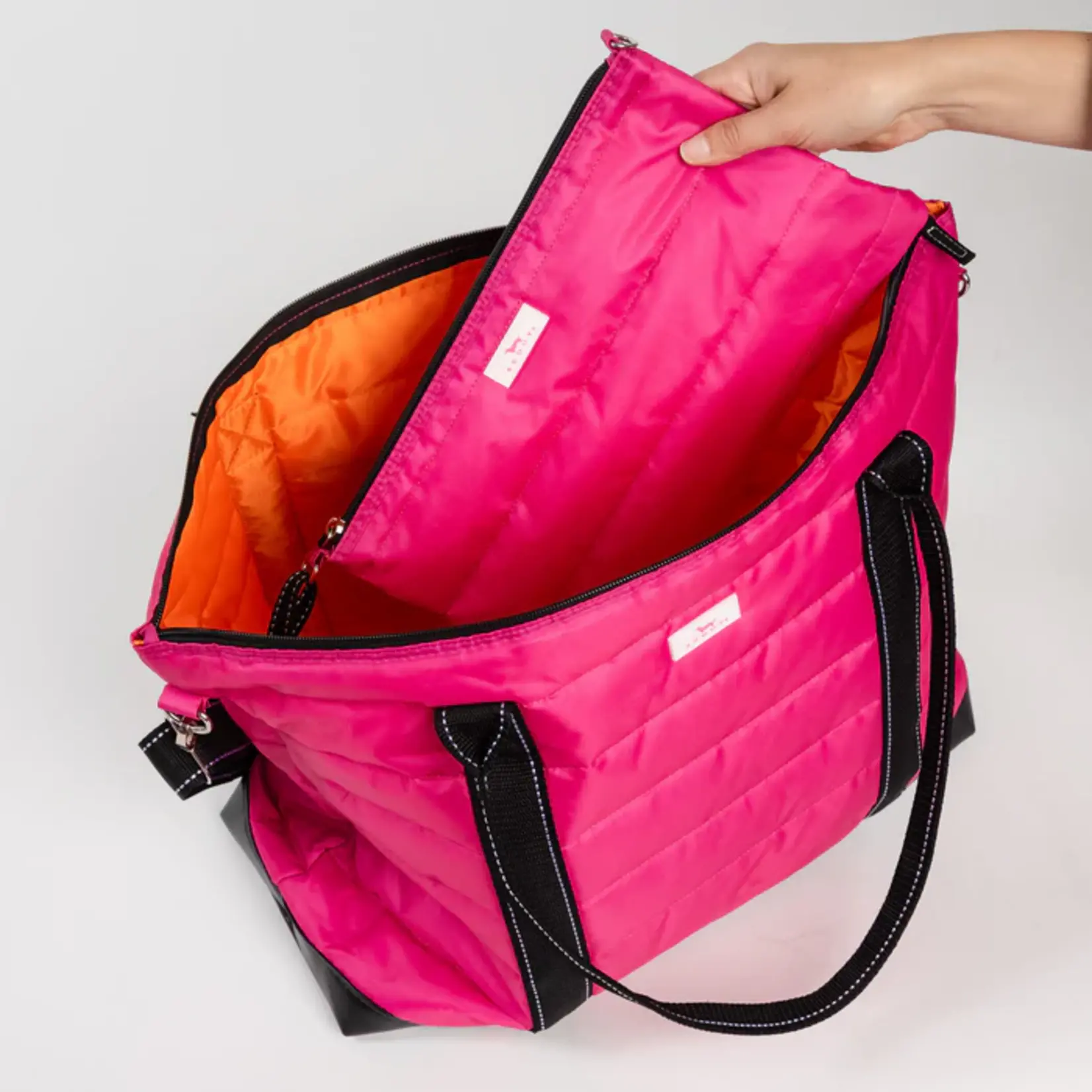 SCOUT Bags Triple Advisor Travel Bag Large Bag with Pouch Pink Puffer