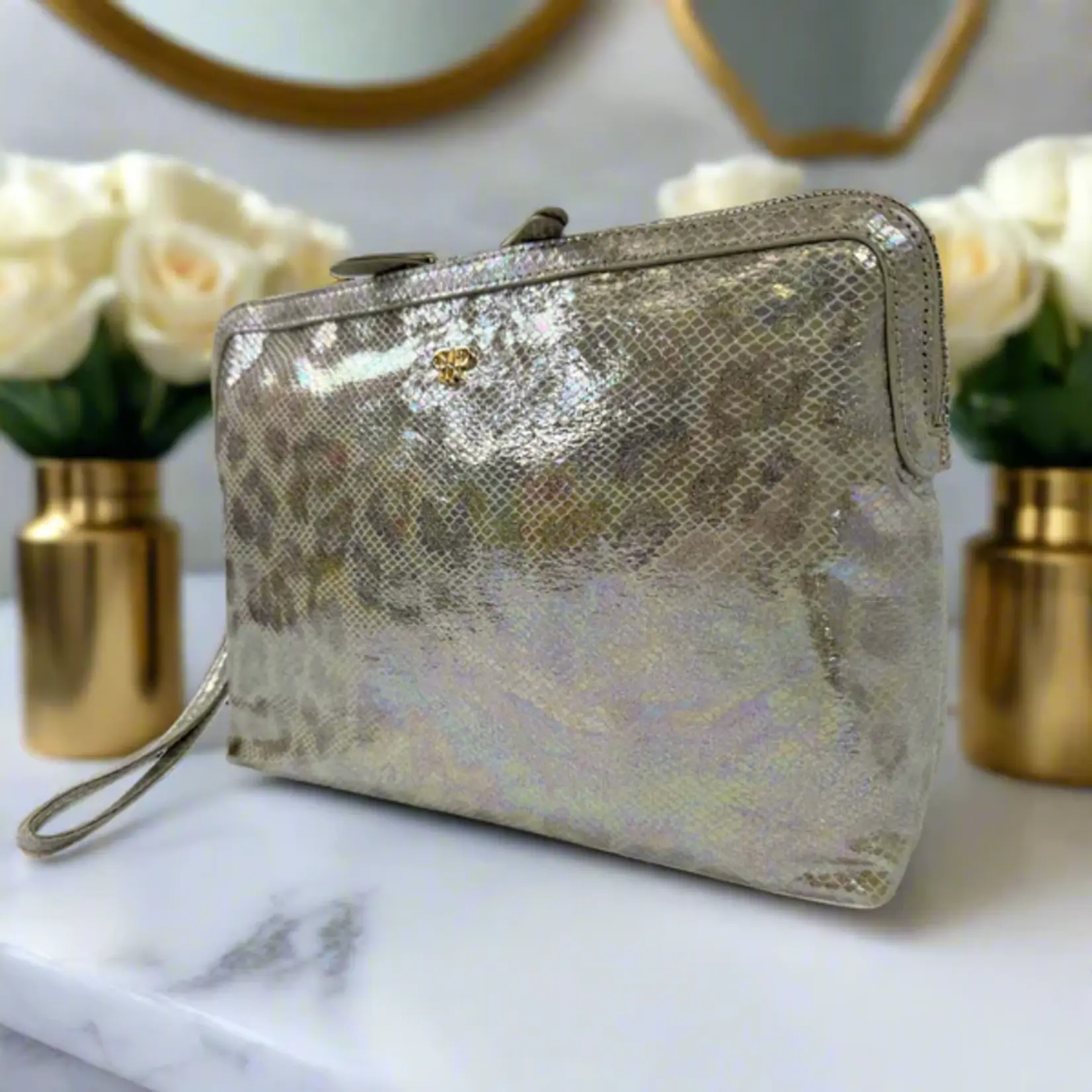 PurseN Litt Makeup Case Glimmer Leopard